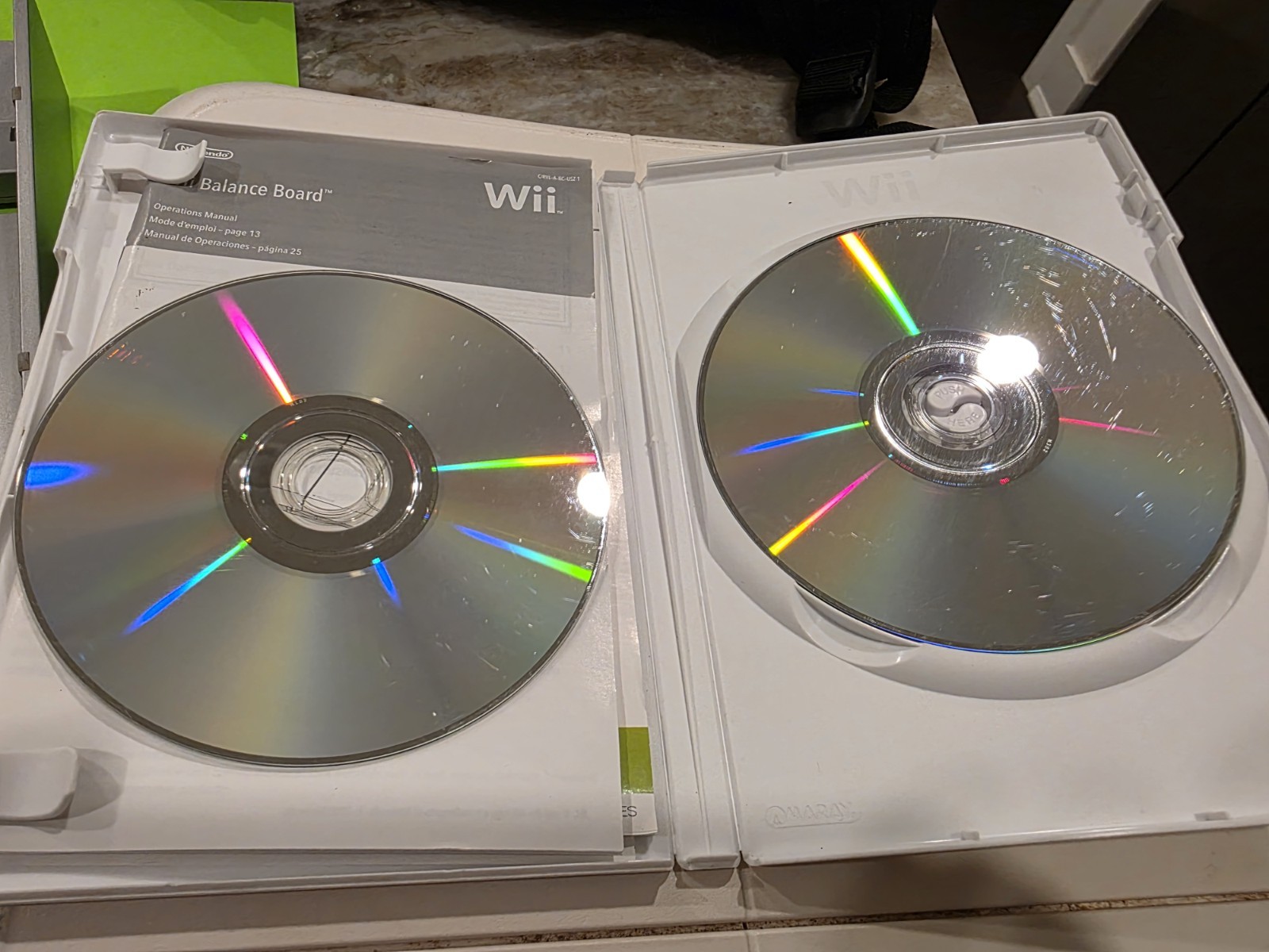 Nintendo Wii In Box With 13 Games + Wii Fit And Balance Board
