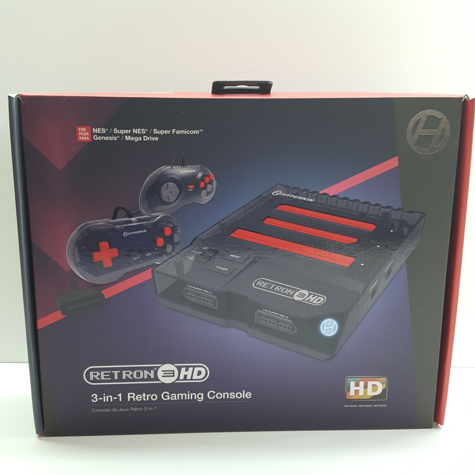 Hyperkin RetroN 3 HD Console for NES SNES Super Famicom Genesis Black (V105)