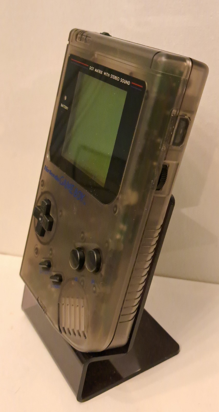Vintage Nintendo Gameboy DMG Clear BLACK Retro Video Game Console – No Game