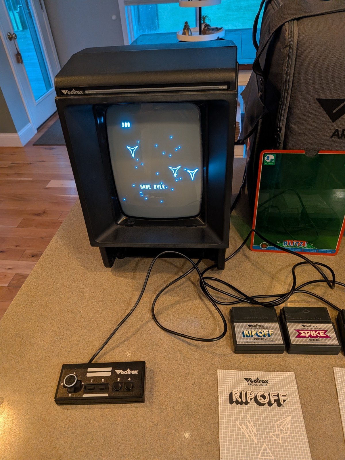 Vectrex Console with Games Carrying Case Beautiful Condition 🚀🚀