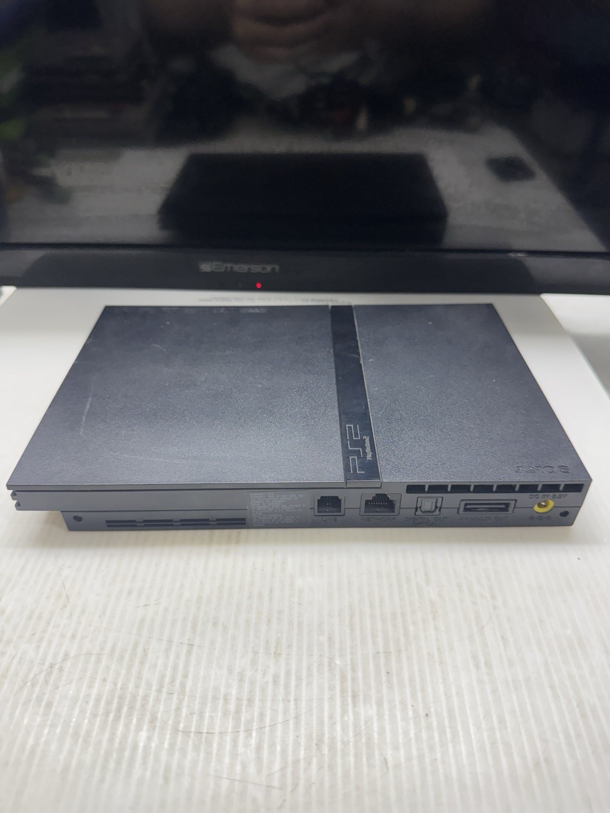 Sony PlayStation 2 Slim Black OEM with 1 Controller, 8MB Memory Card – Tested