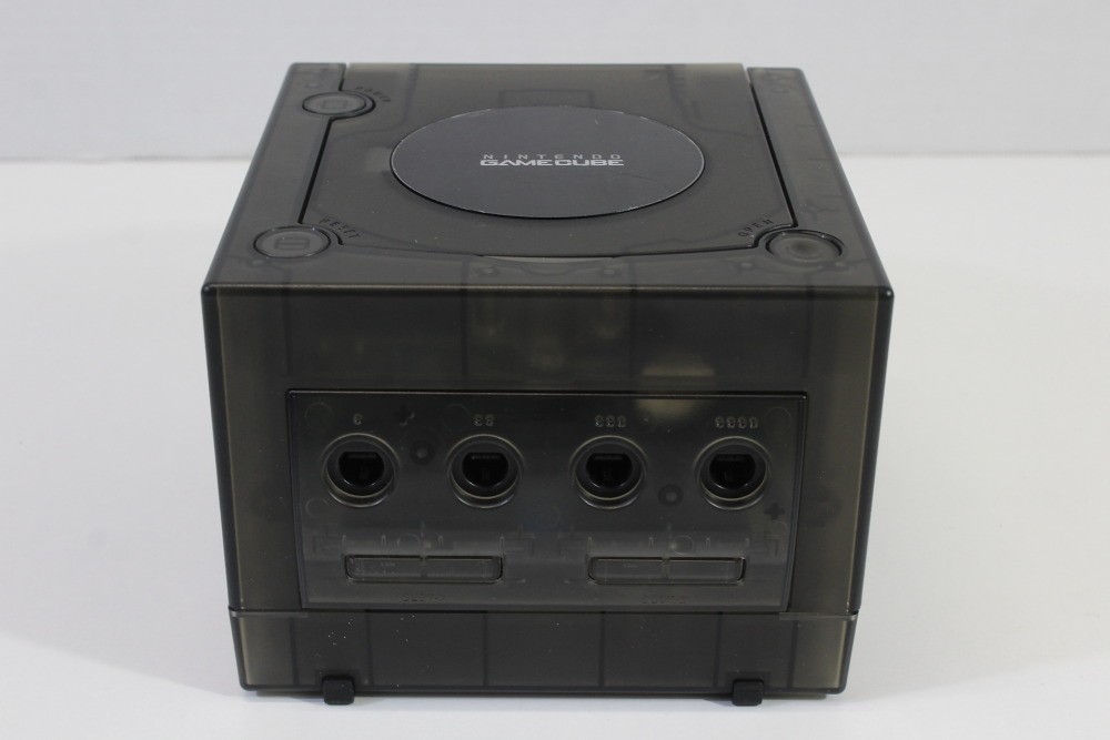 Nintendo Gamecube Clear Transparent Black Console & AC AV NTSC-U/C DOL-001 LED