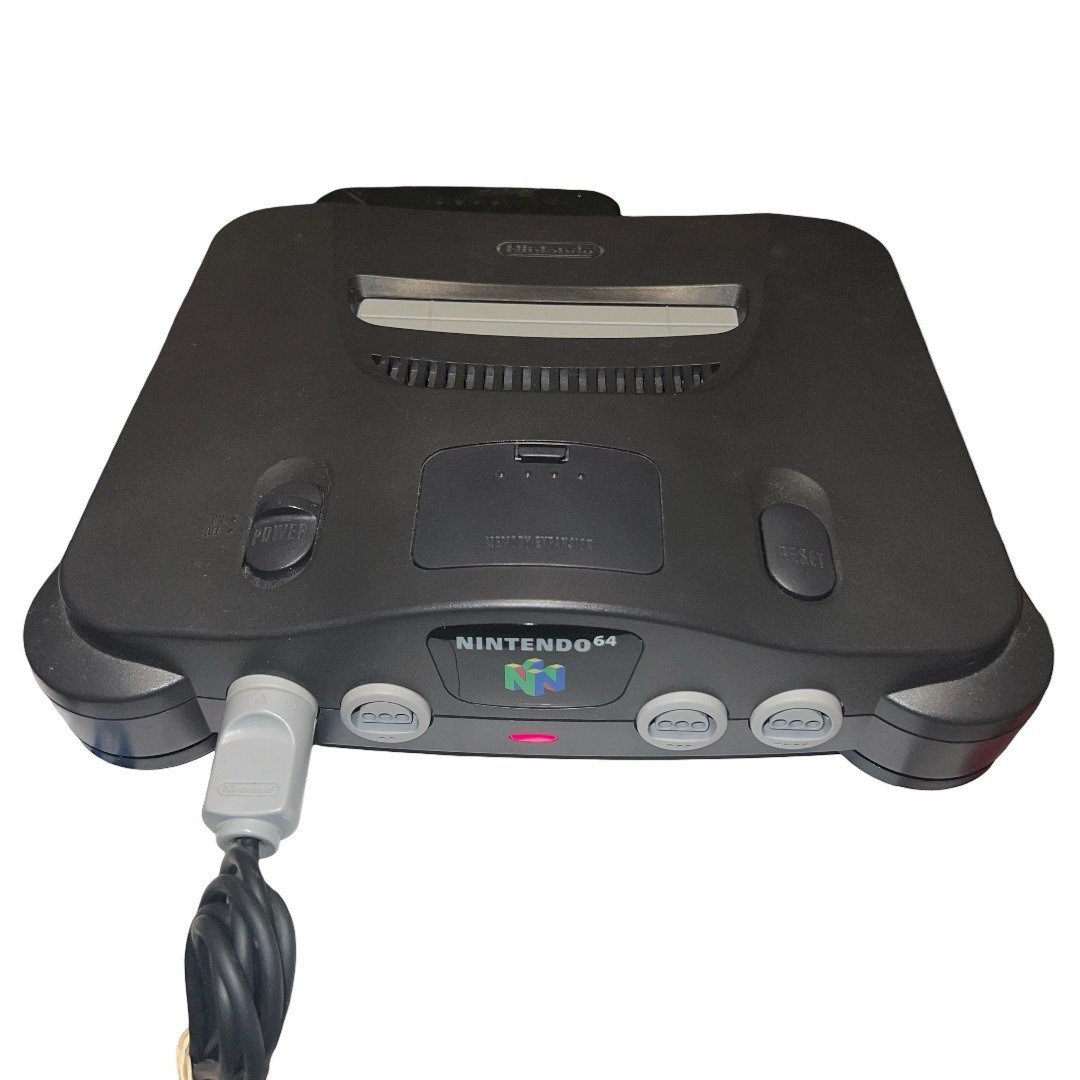 Nintendo 64 System 32MB Home Console Charcoal Gray w/Controller & Hookups Tested