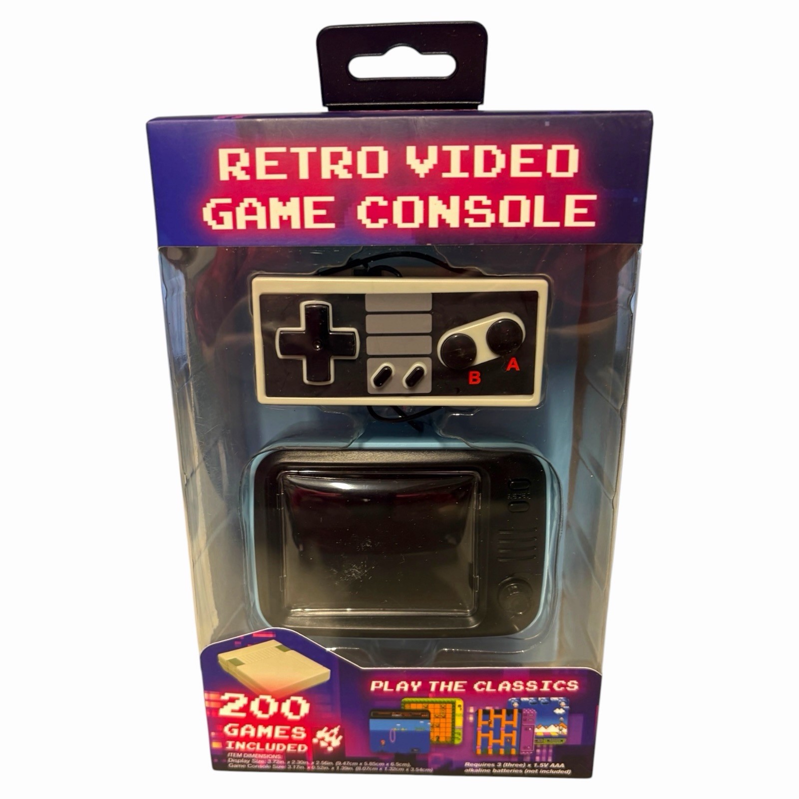 Vivitar Retro Mini Video Game Console 200 Games Included Mini TV New In Box