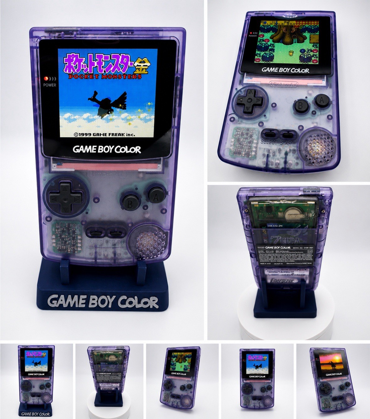 Atomic Purple Nintendo Game Boy Color GBC AMOLED OLED XL Touchscreen LCD