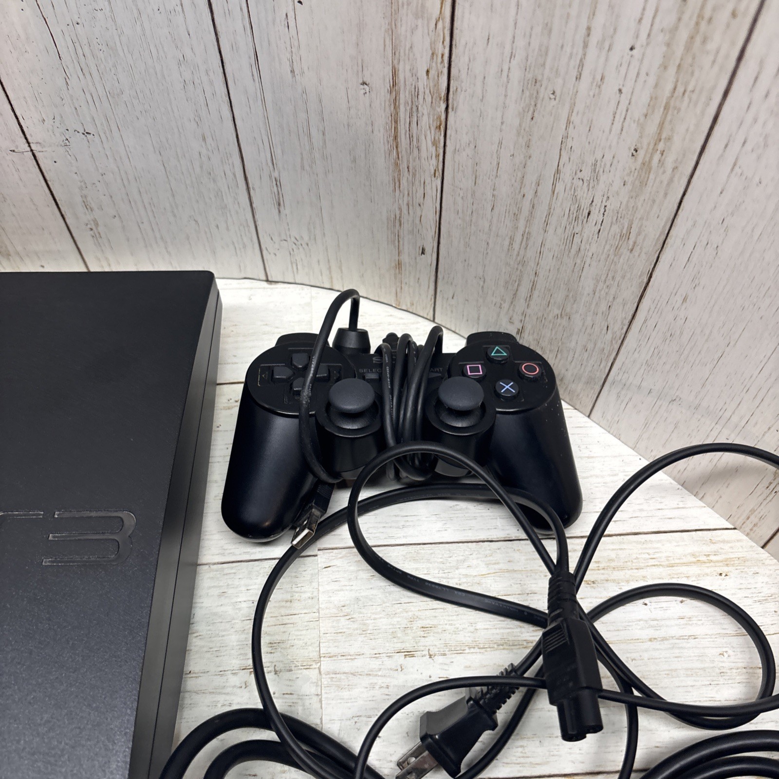 Sony PlayStation 3 PS3 CECH-3001B Slim Console w/ OEM Controller & Cables Game