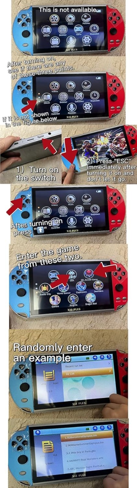 X12 Plus Portable 7-Inch Retrogaming Device – Play 10000+ Games Anytime Anywhere
