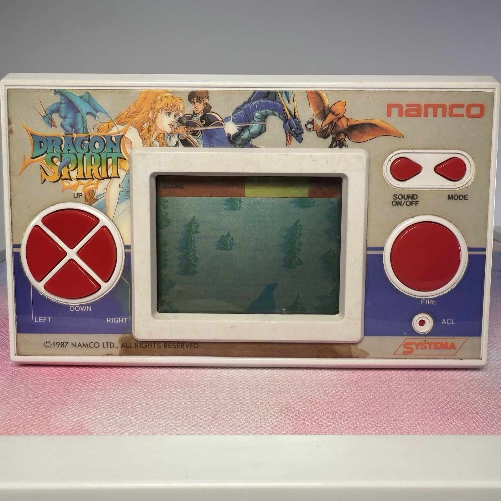 Dragon Spirit Handheld Electronic Game Console 1987! Rare Working Original