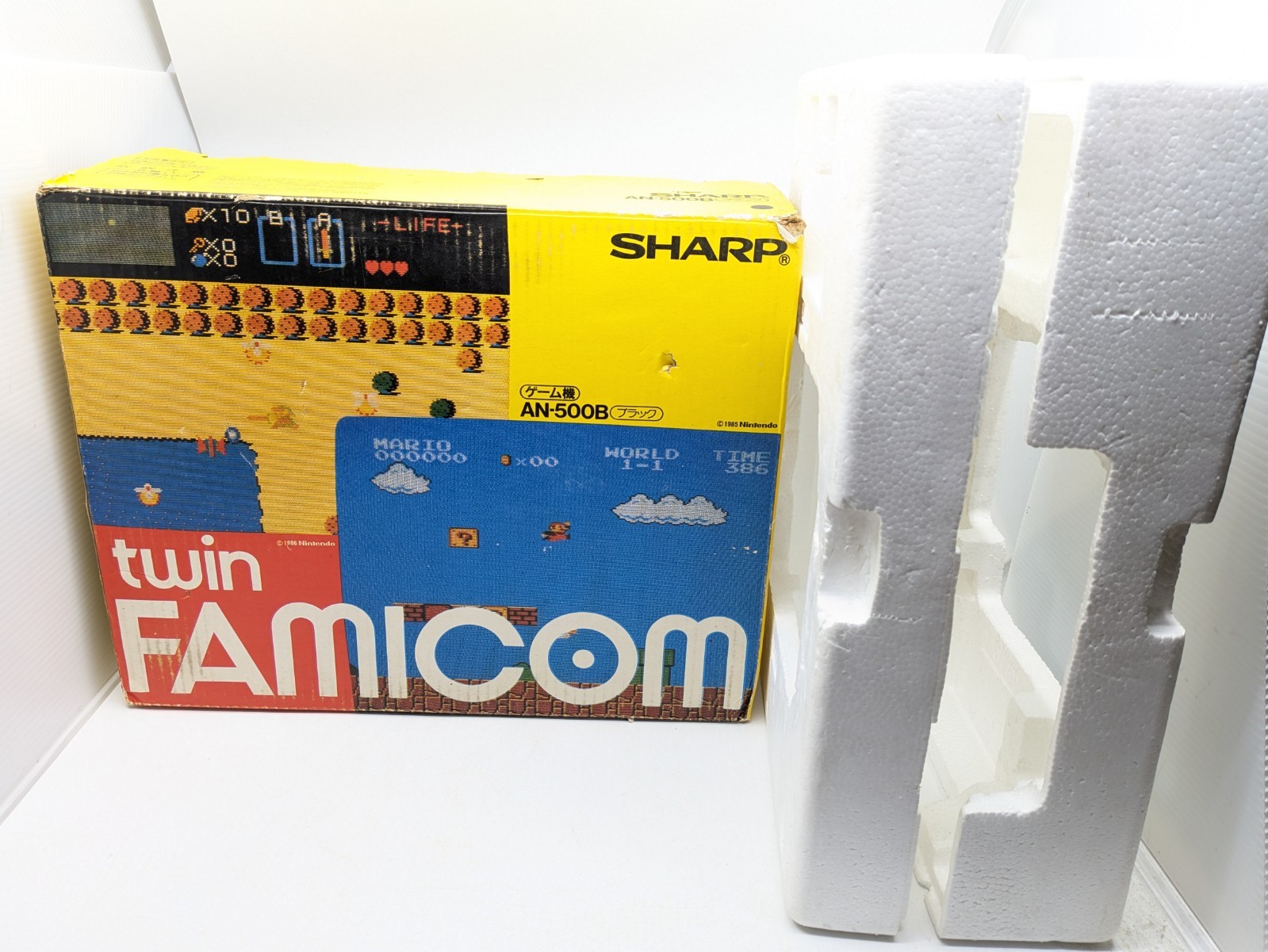 Sharp Twin Famicom AN-500B Black/Red | New Belt | Fully Tested 5 Games