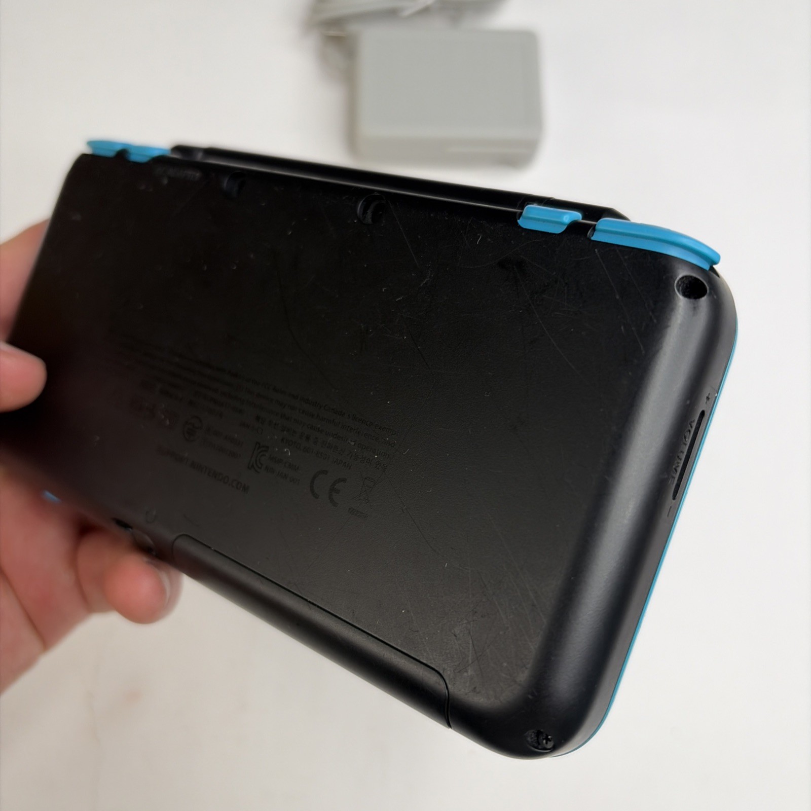 Nintendo 2DS XL Console – Black/Turquoise W Charger Stylus US Model Repair!
