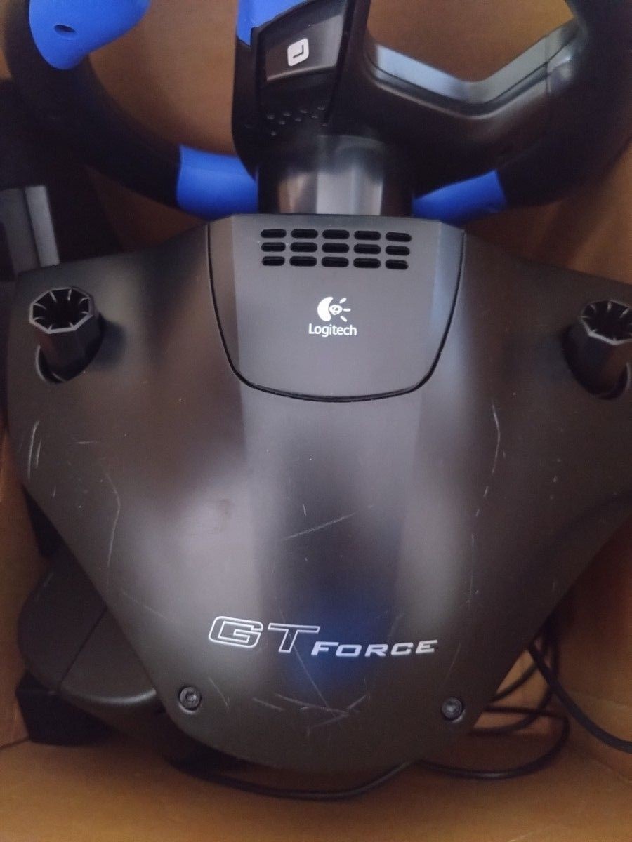 PS2 Sony GT Force Initial D version Logitech Drift AE86 Game Race Used:JP
