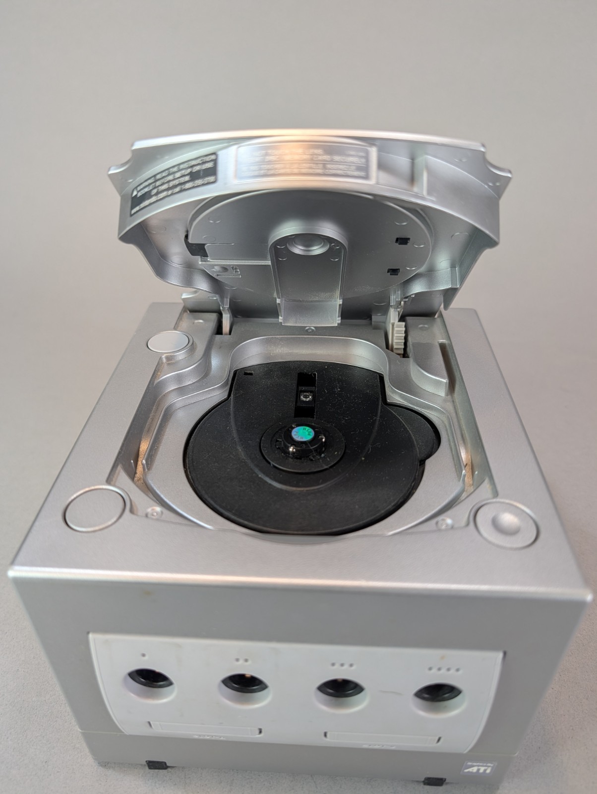OEM Nintendo GameCube DOL-101 Silver Console + Cords WORKS!