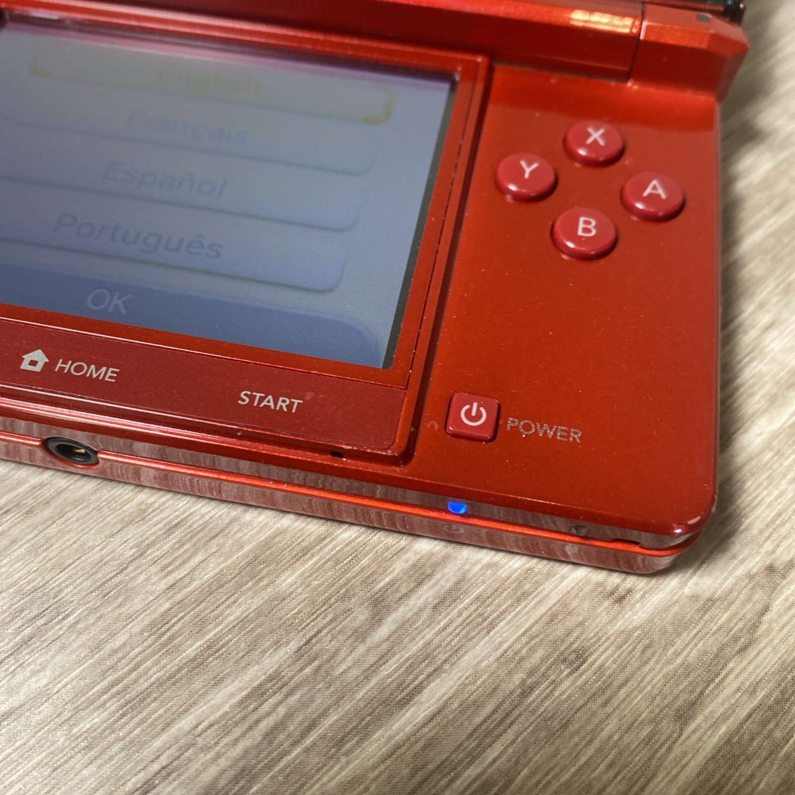 Nintendo 3DS CTR-001 Red Handheld Console w/ Charger & 2 Games Bundle See Pics