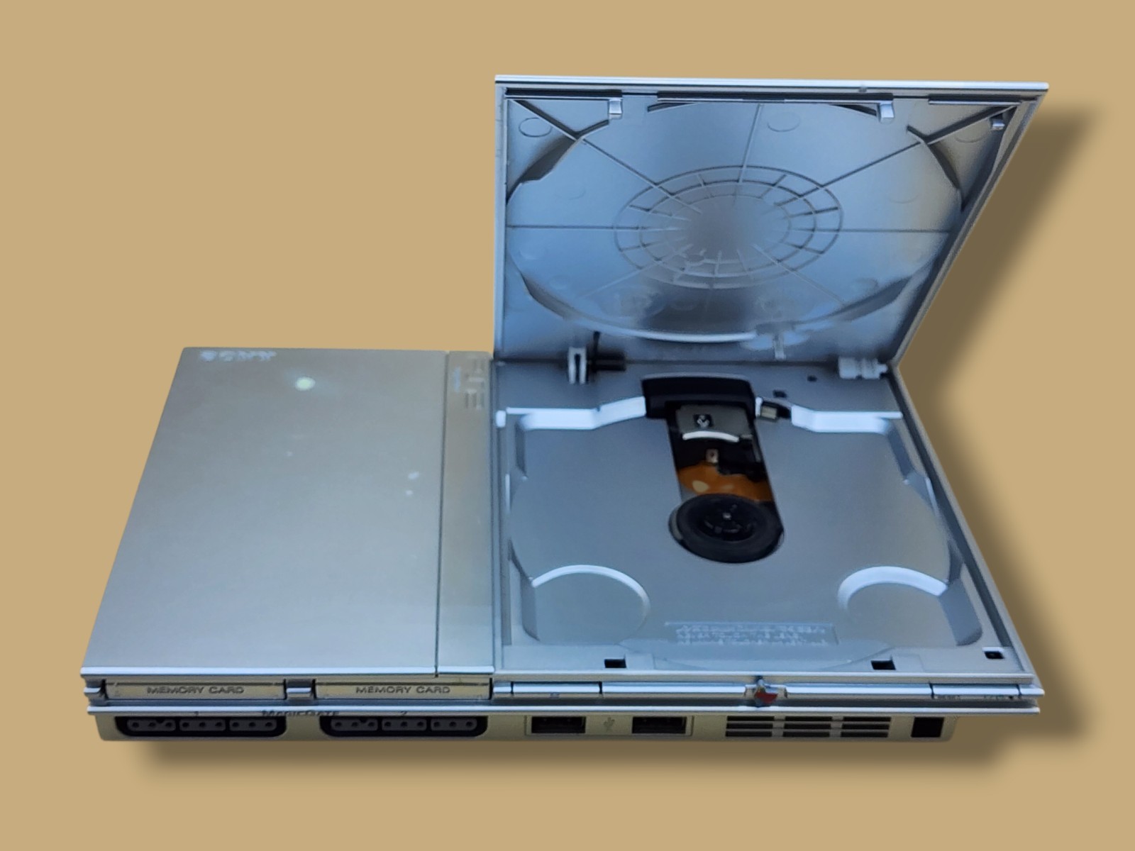 2006 PlayStation PS2 Silver Slim SCPH-77001 Video Game Console – Parts Only
