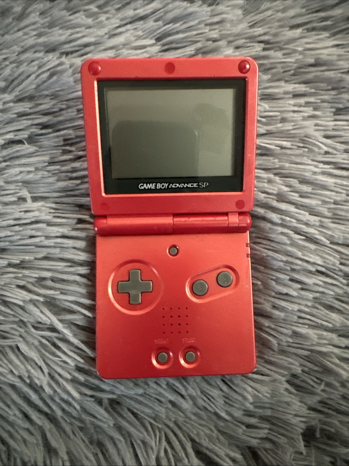 Nintendo Game Boy Advance SP Handheld System – Flame Red For Parts