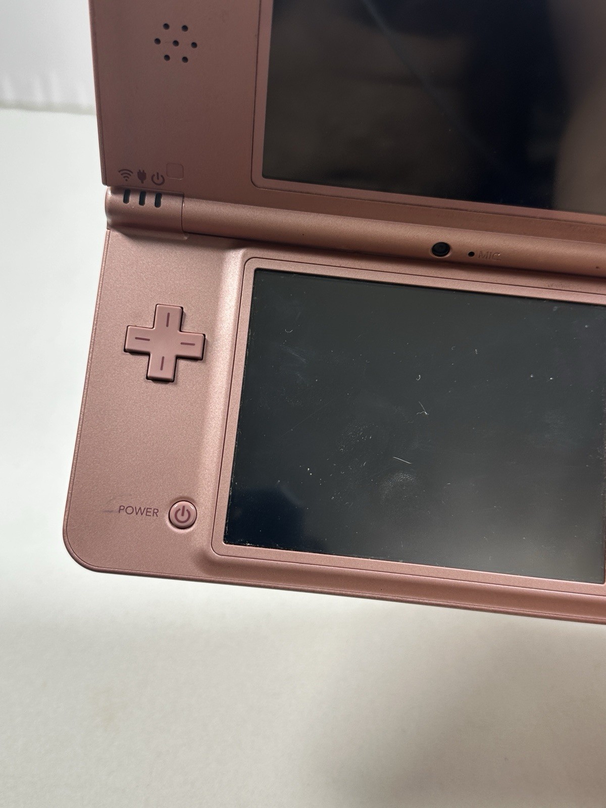 Nintendo DSI XL Metallic Rose Pink Handheld Console UTL-001 & Charger