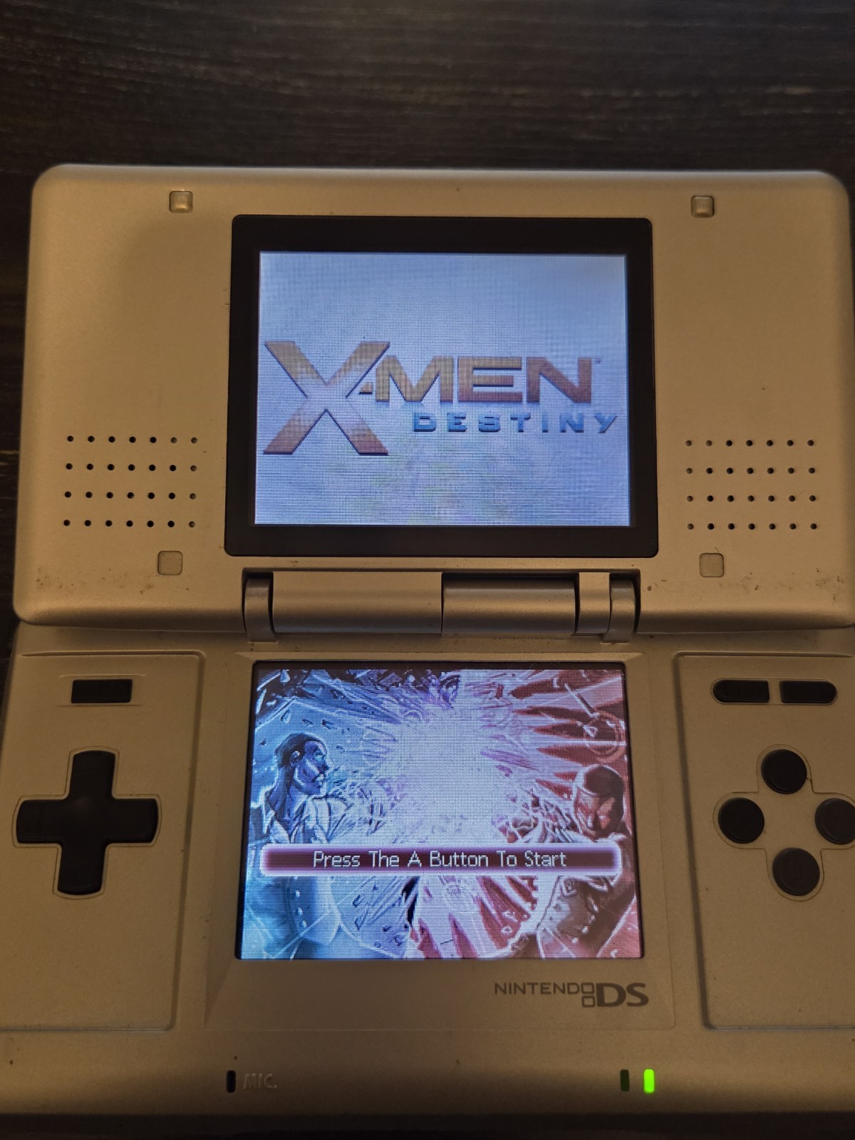 Nintendo DS NTR-001 Titanium Silver Original, Tested & Woking W/ Games CIB