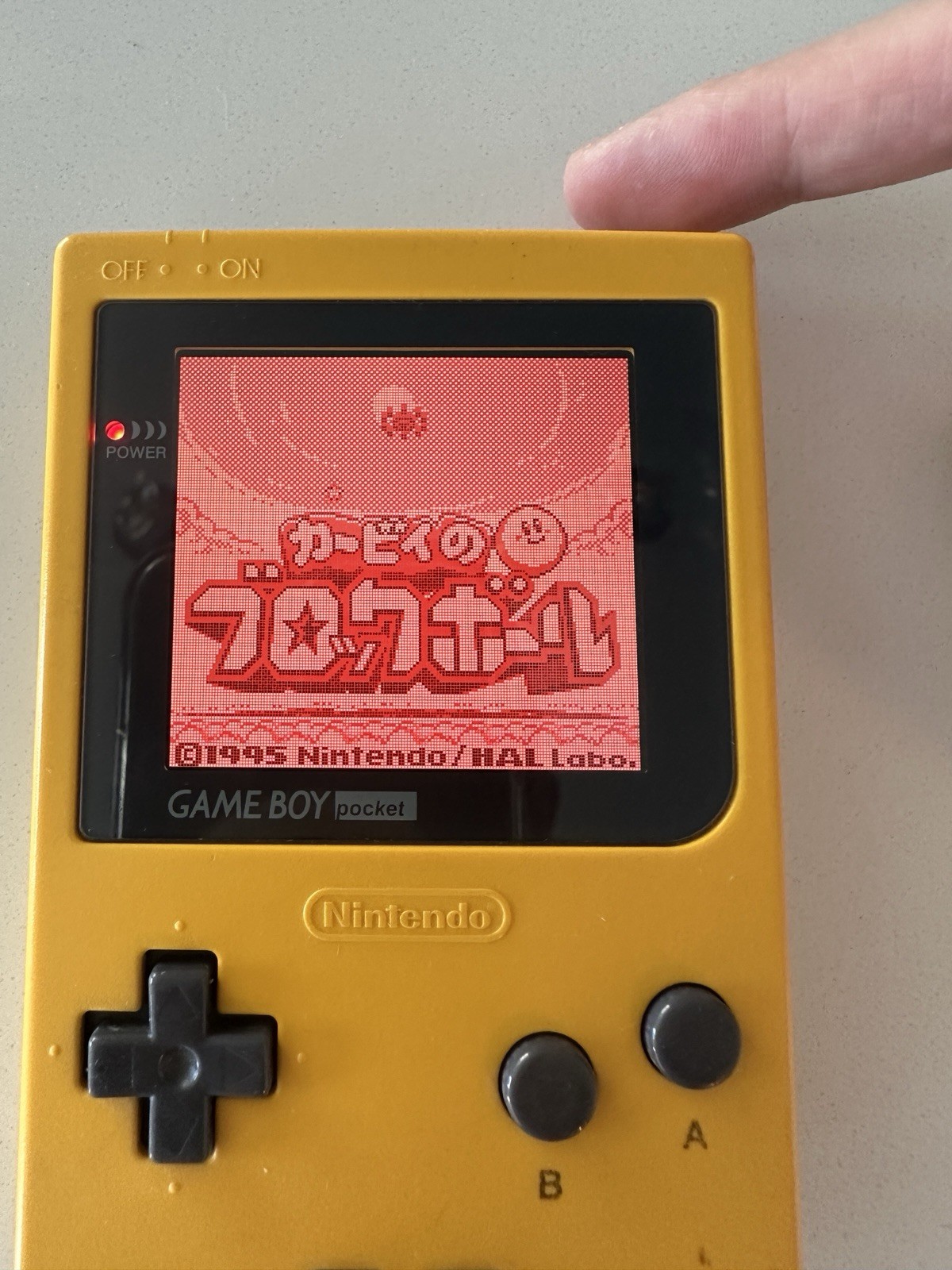 Nintendo Game Boy Pocket MGB-001 – Yellow – OEM Shell IPS Great Condition