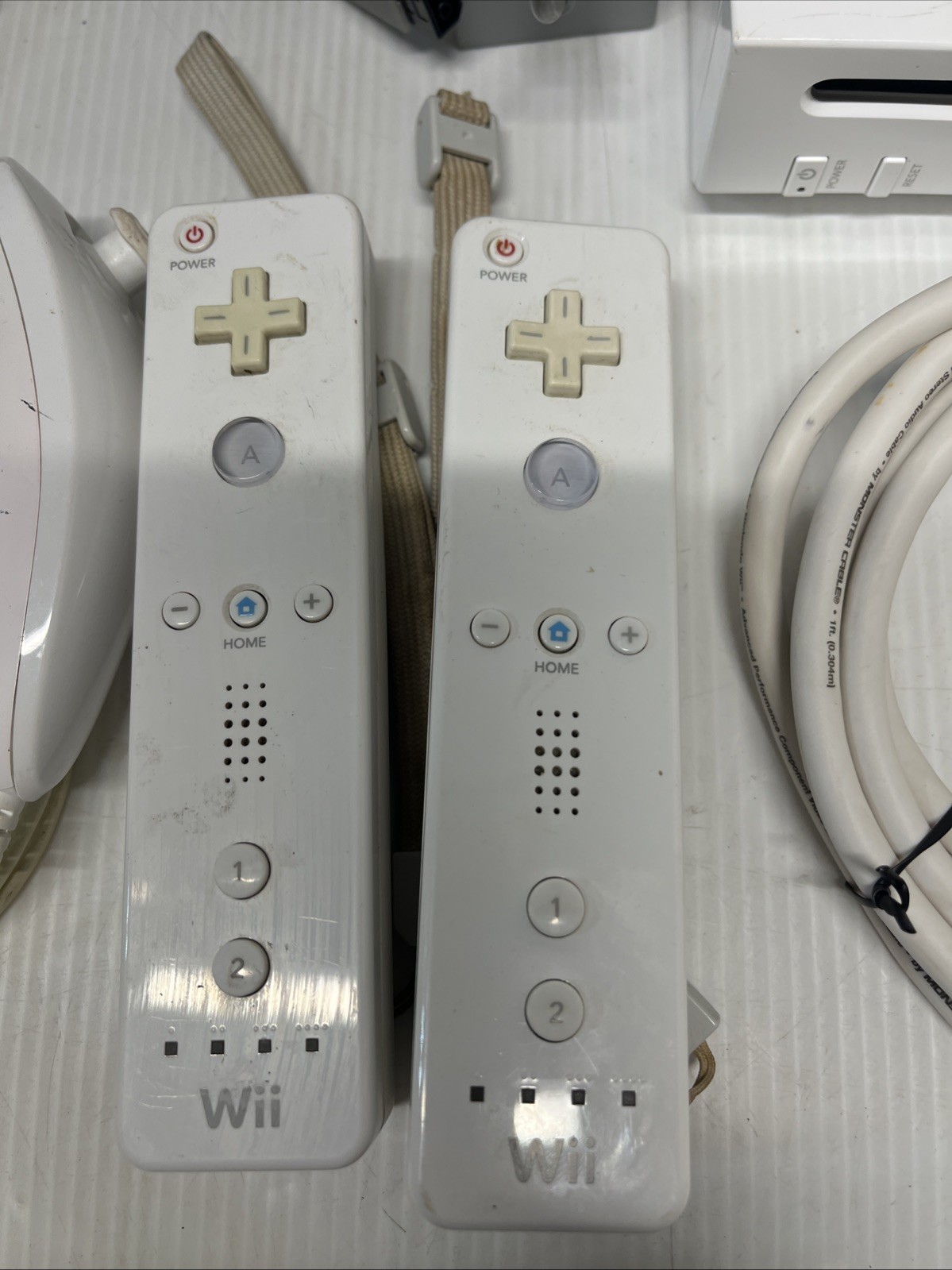 Nintendo Wii Console Bundle – RVL-001 3 Controllers AC Adapter Sensor Bar WORKS