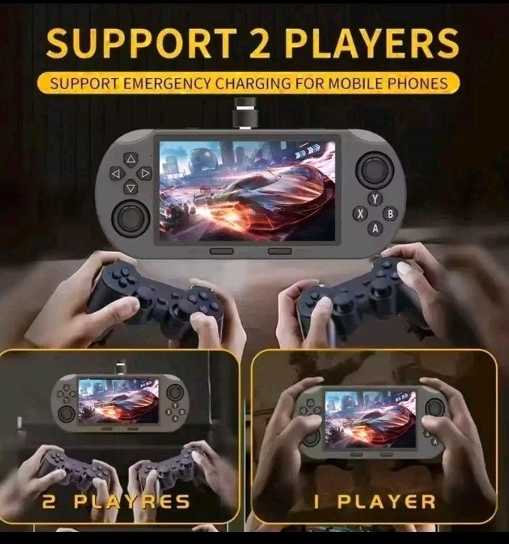 I SF3000 Retro Handheld Game Console with 4.5 Inch IPS Screen 3000mAh Battery.