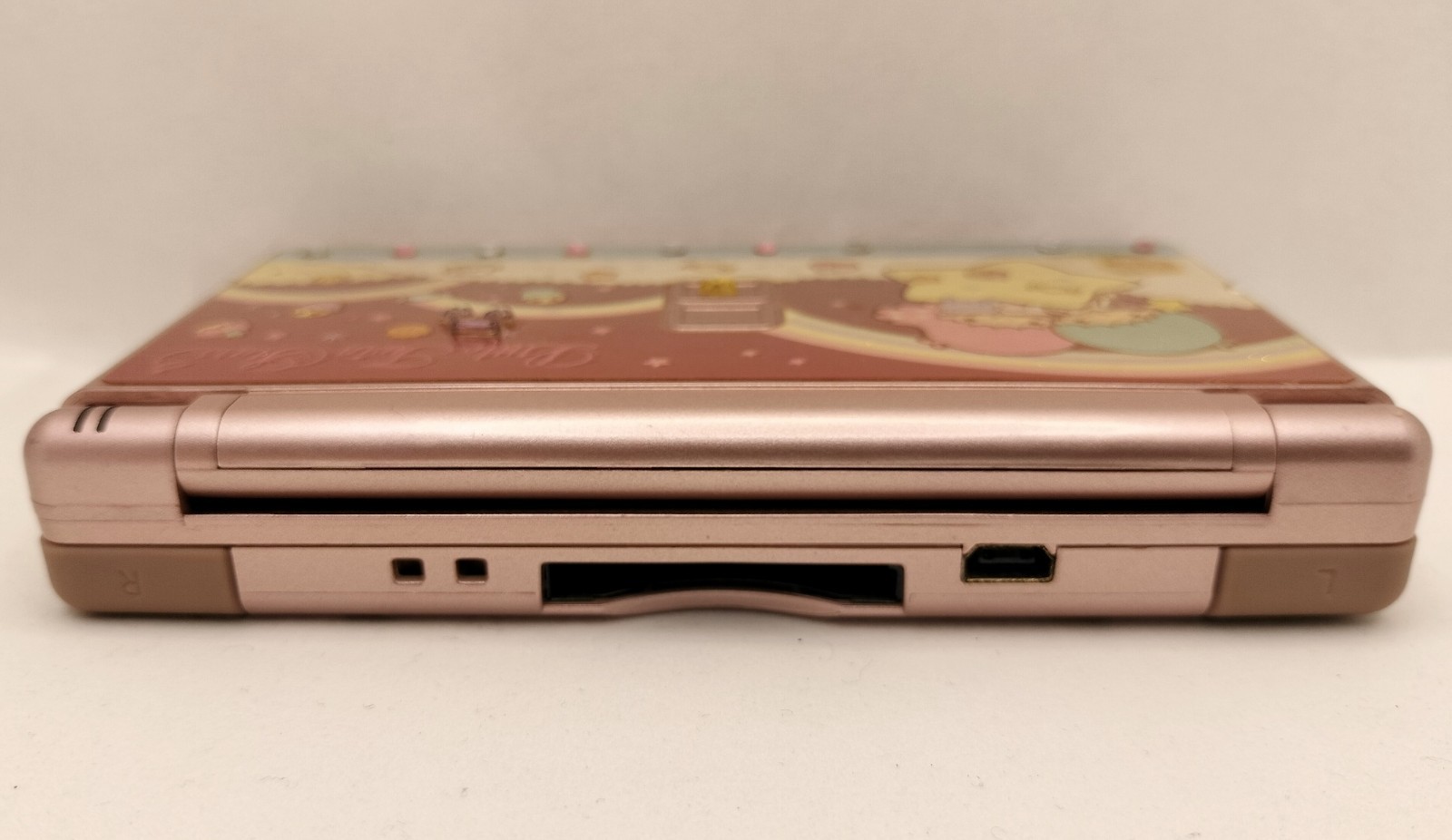 Nintendo DS Lite Metallic Rose Console Cute Sanrio Little Twin Stars Deco Japan