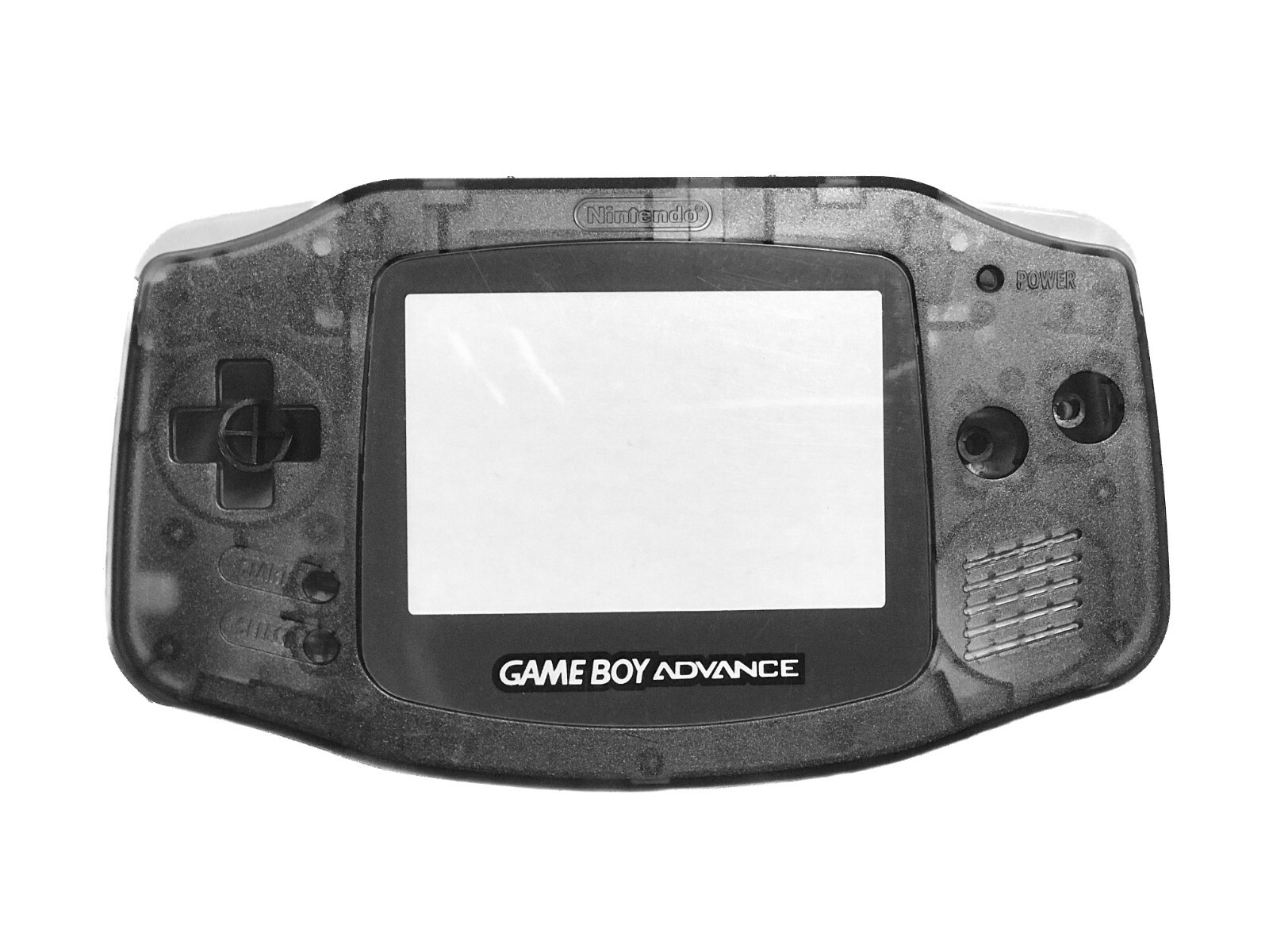 *NEW* Nintendo Game Boy Advance GBA Clear Black Console System CUSTOM BUTTONS