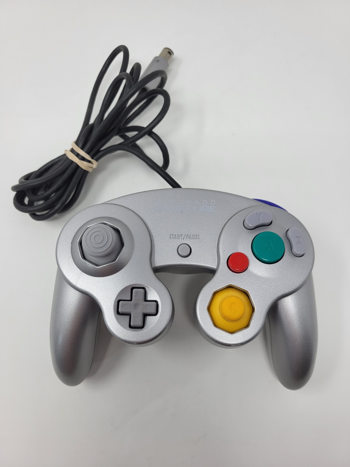 Nintendo GameCube DOL-101 Gaming System SILVER Console 1 Controller Bundle