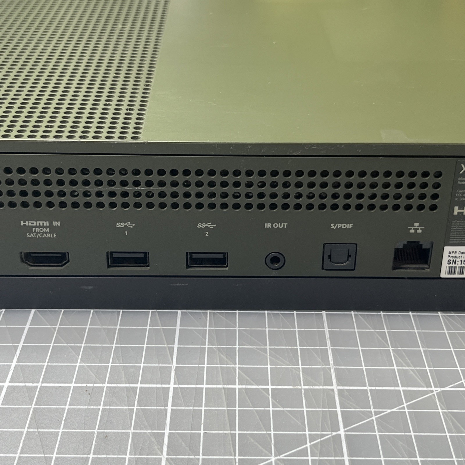 Microsoft Xbox One S 1TB Console Gaming System Works And Reset Military Green