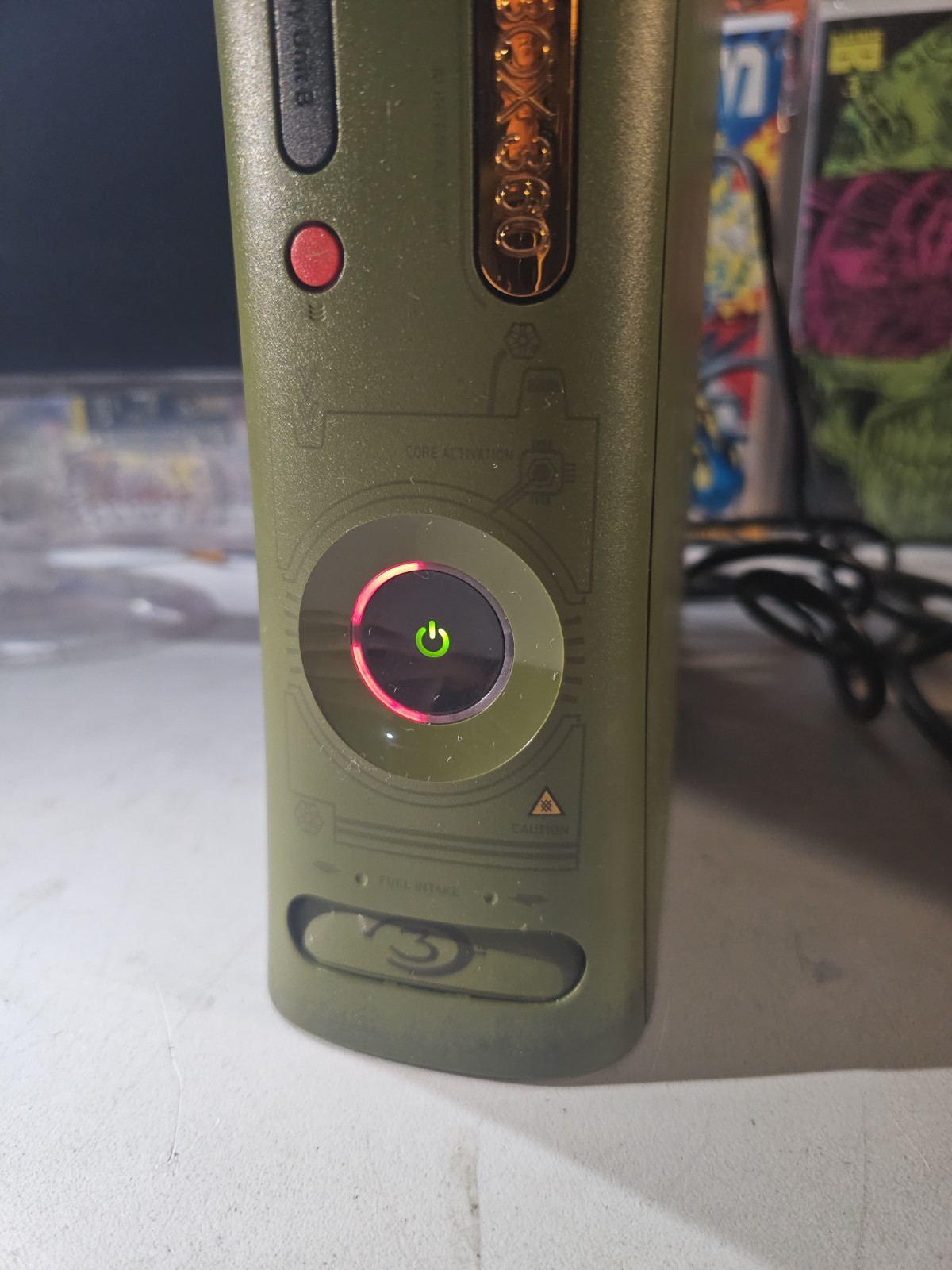 Xbox 360 Halo 3 Edition Console Power Supply 2 Red Lights Overheating As Is
