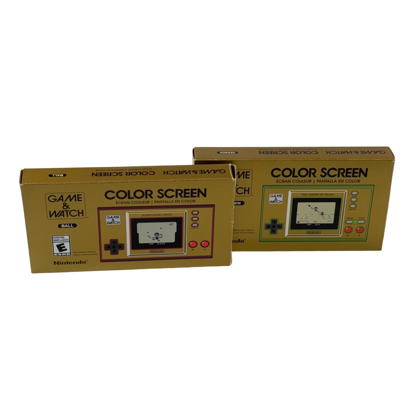 Nintendo Game & Watch The Legend of Zelda/Super Mario Bros Gaming Bundle