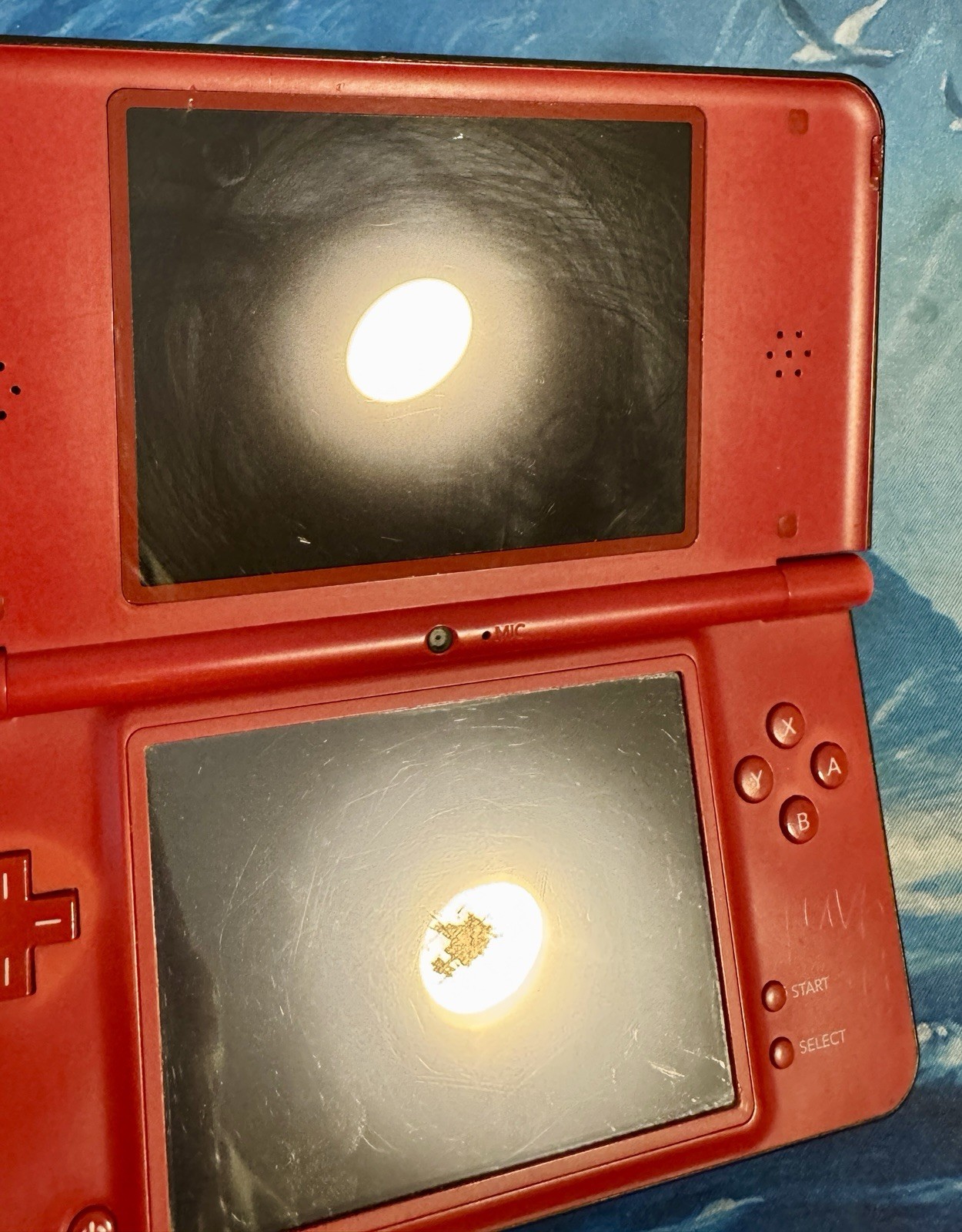 Nintendo DSi XL Red Super Mario Bros. 25th Anniversary Edition Loose w/ Charger