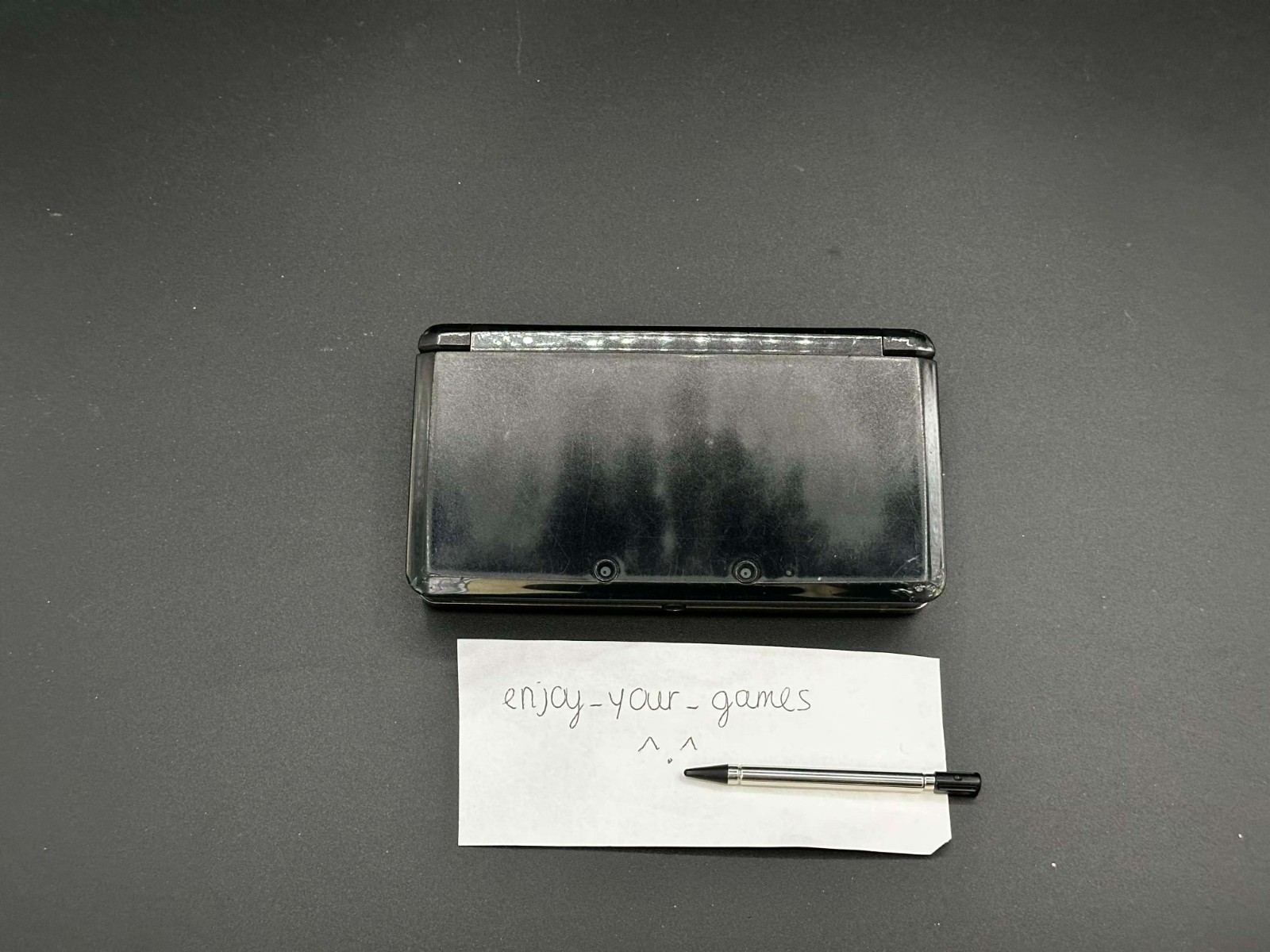 Nintendo 3DS Silver/Black Tested | English | Charger | USA Seller-SHIP IN 1-DAY