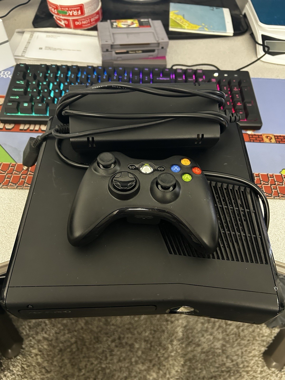 Microsoft Xbox 360 S 4GB + 250 GB Console – Black (1439)