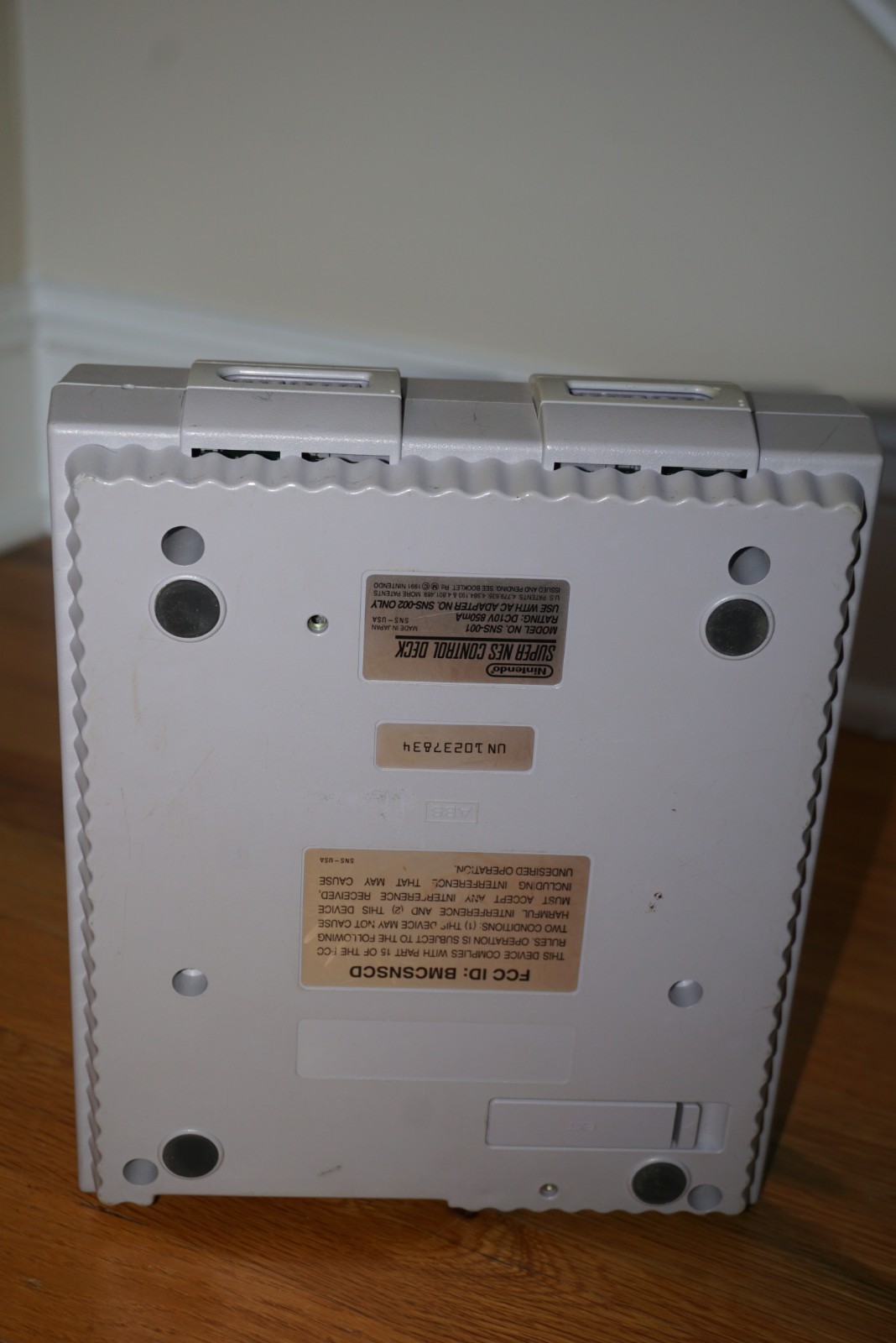 Super Nintendo Control Deck SNS-001 with two controllers-not tested