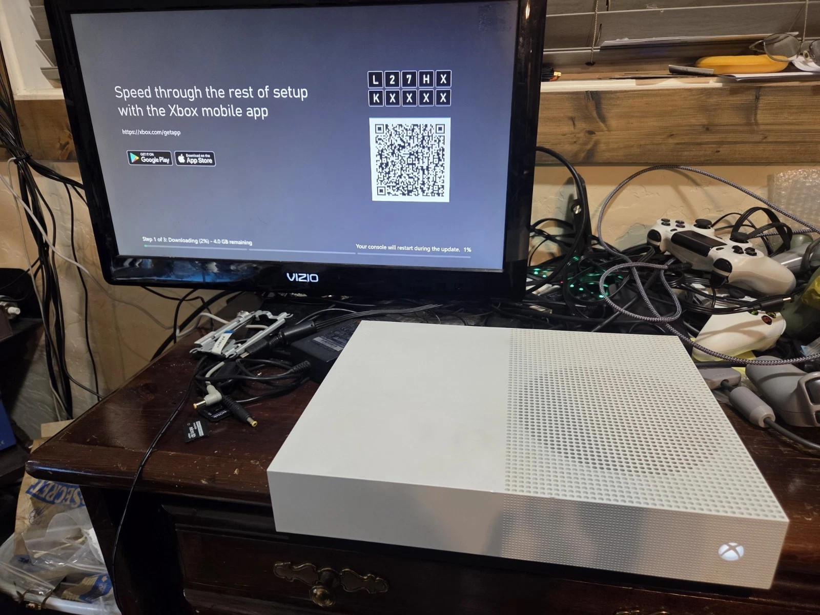 Microsoft Xbox One S Digital Edition 500GB Game Console – White