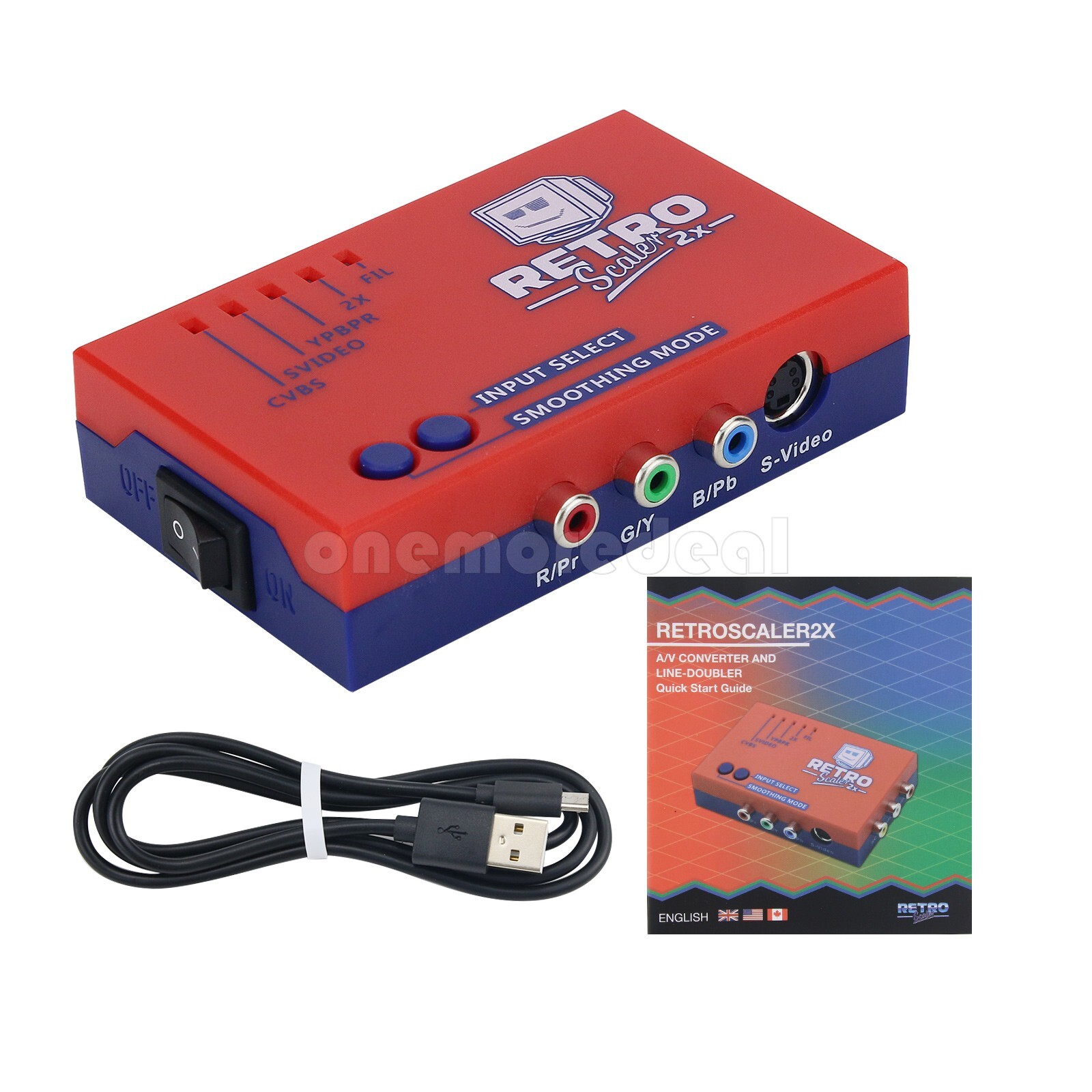 RetroScaler2x AV Converter & Line-Doubler AV to HDMI for PS2/N64/NES/Dreamcast