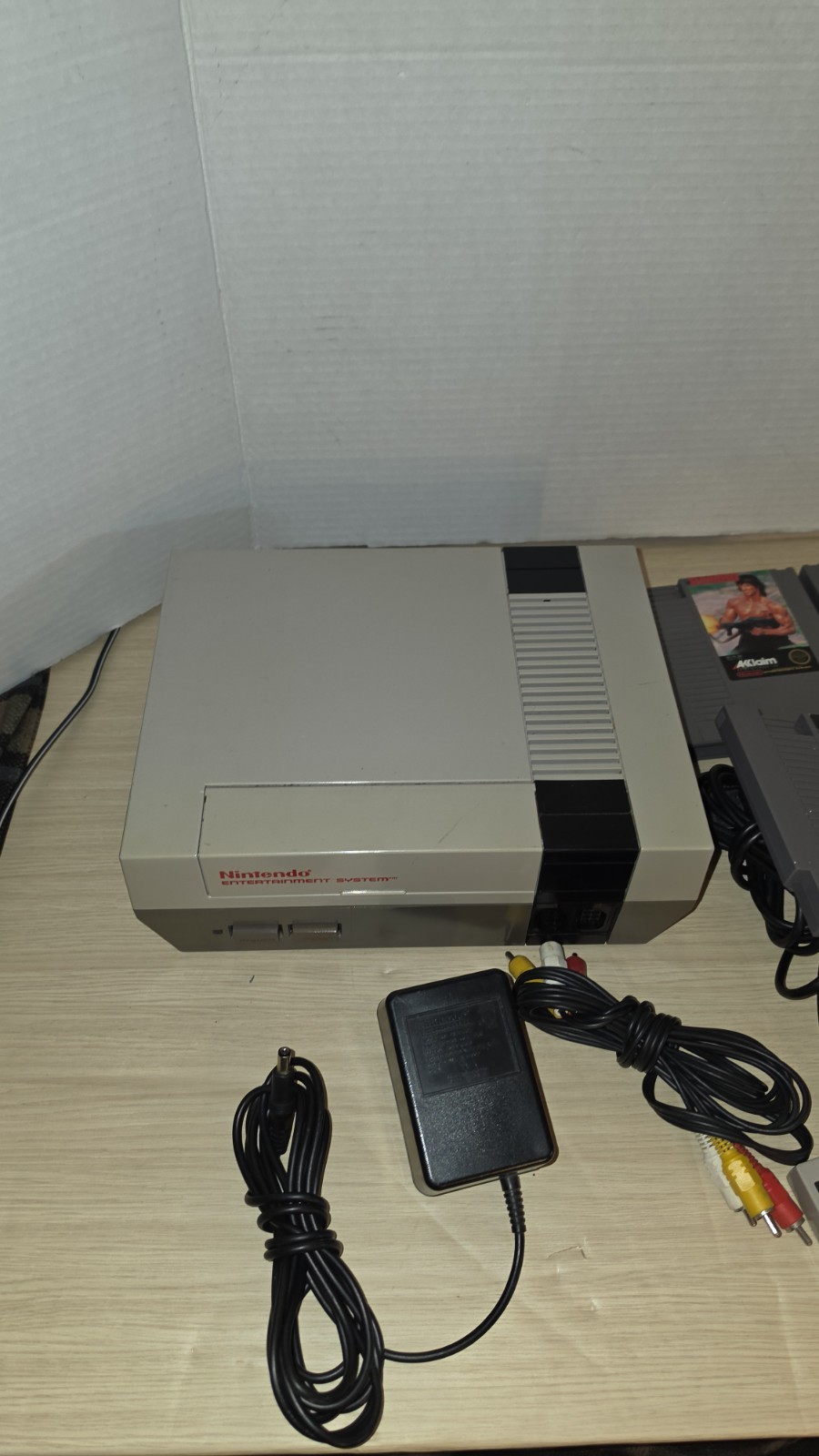 Nintendo NES Action Set Home Console Lot 4 Games – Tested And Works, Read D