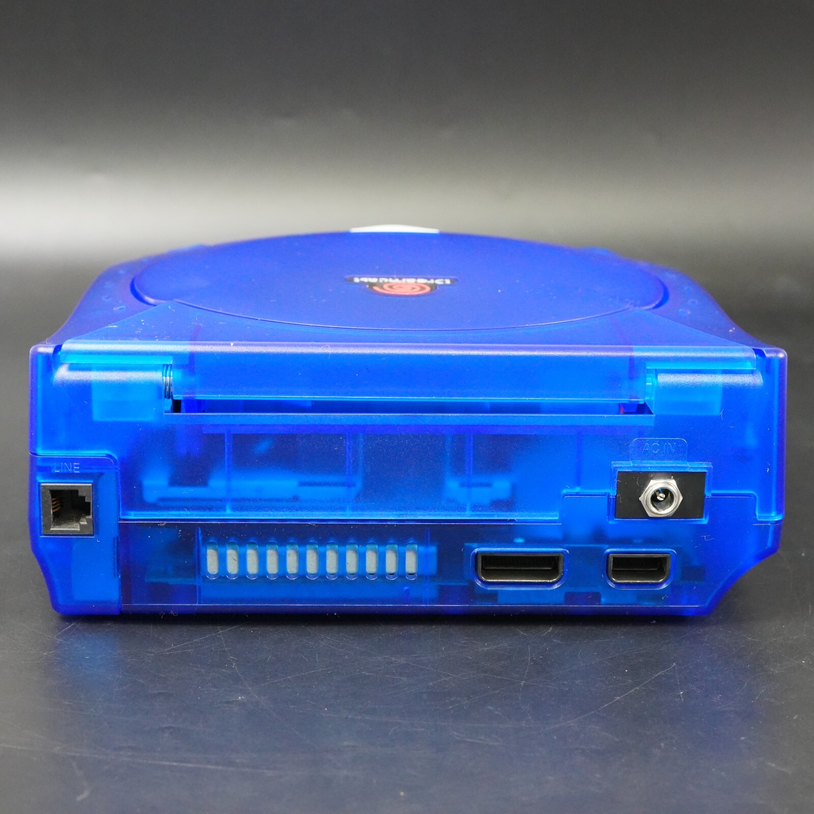 SEGA Dreamcast VA1 Console Translucent Blue Shell, Power Supply MOD NTSC-J