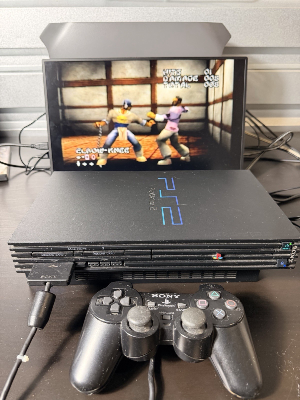 Sony PlayStation 2: Fat Console (SCPH-30001) w/FFX, 1 OEM DualShock 2, 1 Mascara
