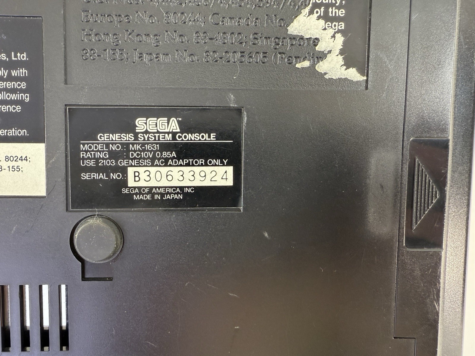 SEGA Genesis II 16MB Home Console with Controller, Power Supply, AV – Tested
