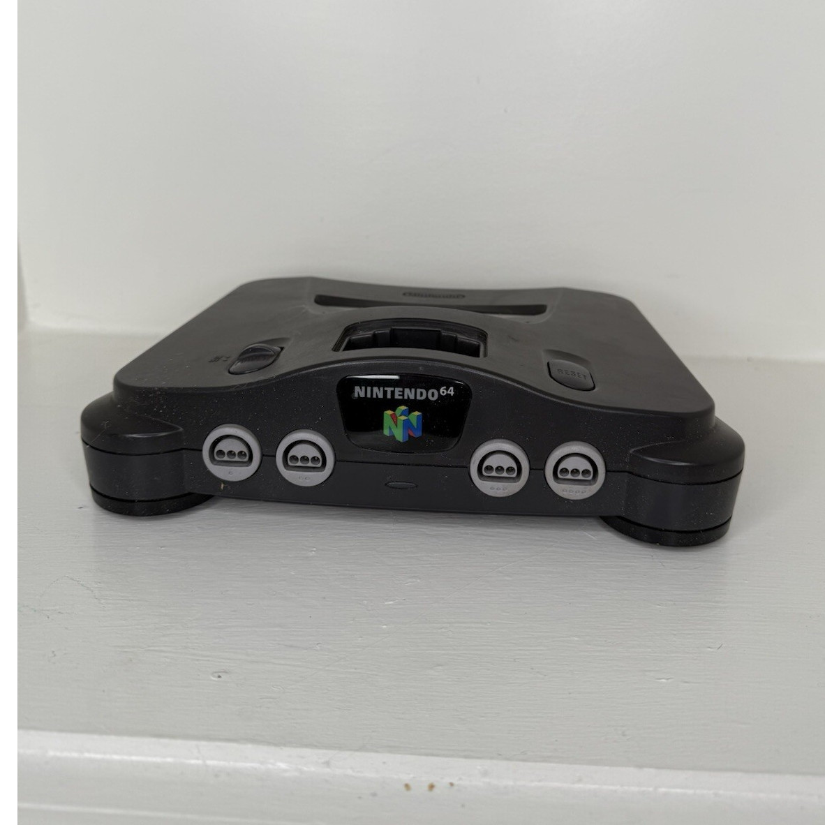 Nintendo 64 Black Home Console Multiplayer Component RCA NTSC-J NUS-001 JPN