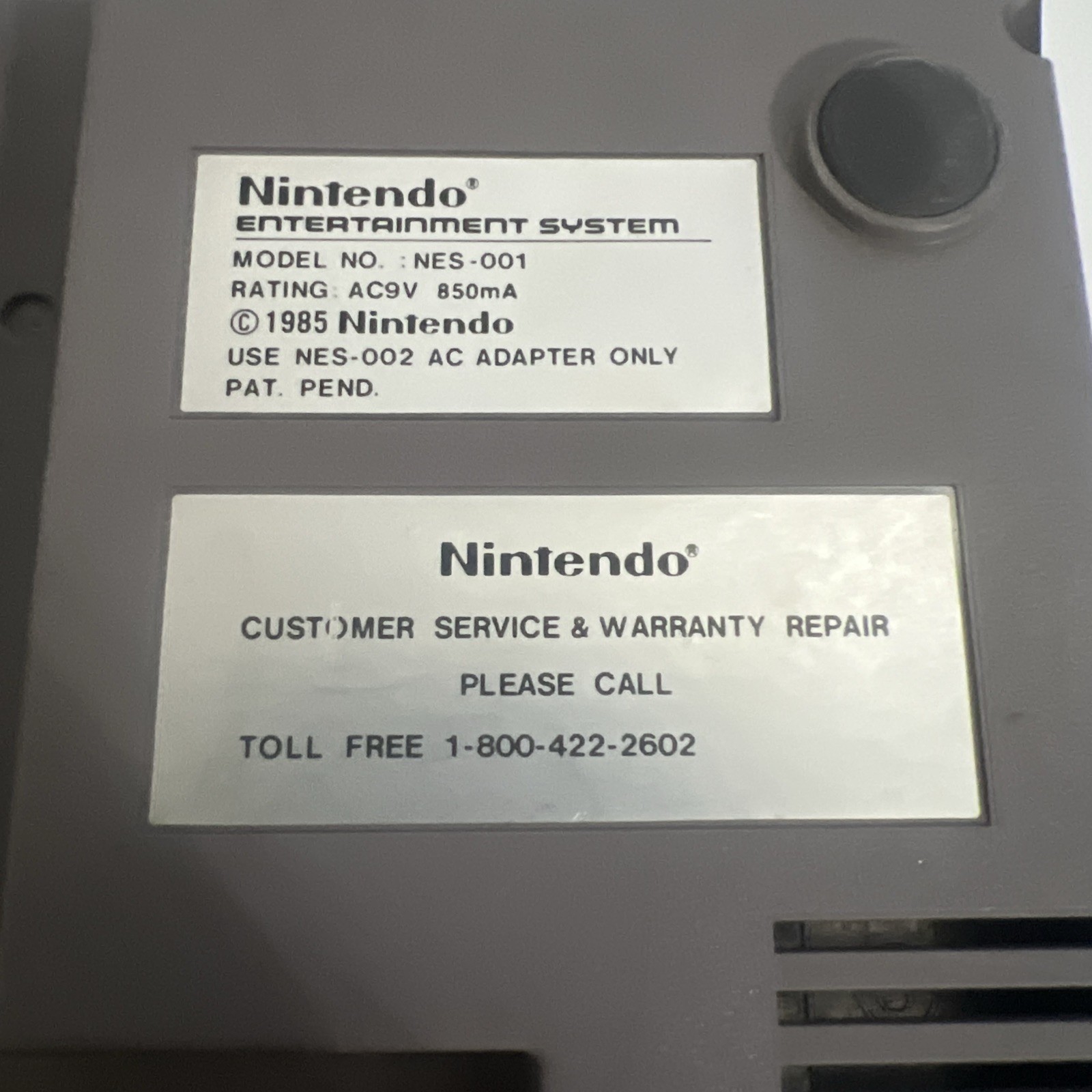 Nintendo NES 001 Original Console Bundle Controllers AC Adapter Tested And Works