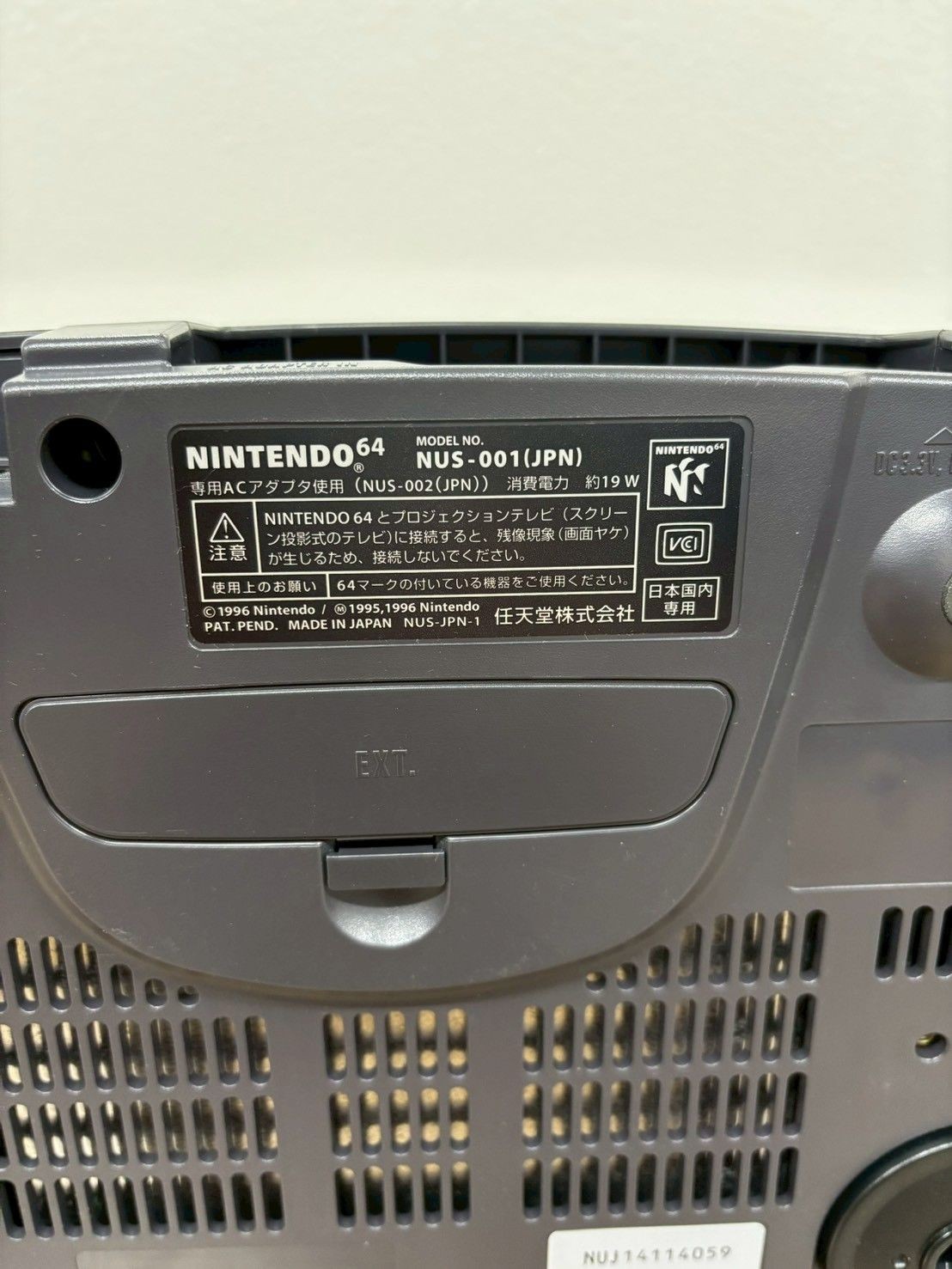 Nintendo 64 N64 Console Black Japan NUS-001 W/Controller Cables BOX