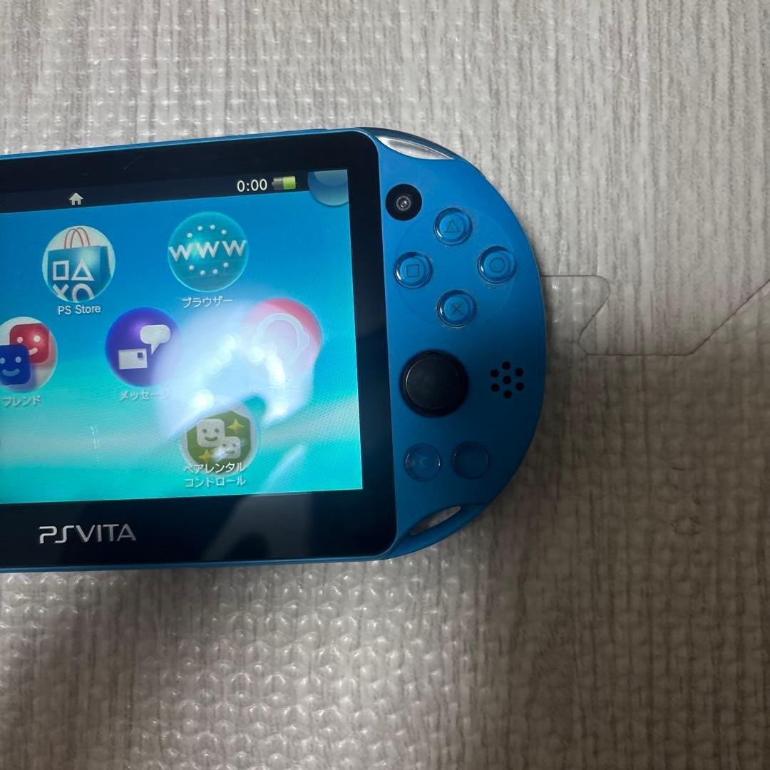 Sony PlayStation Vita PCH-2000 Aqua Blue Console Tested Working Region Free