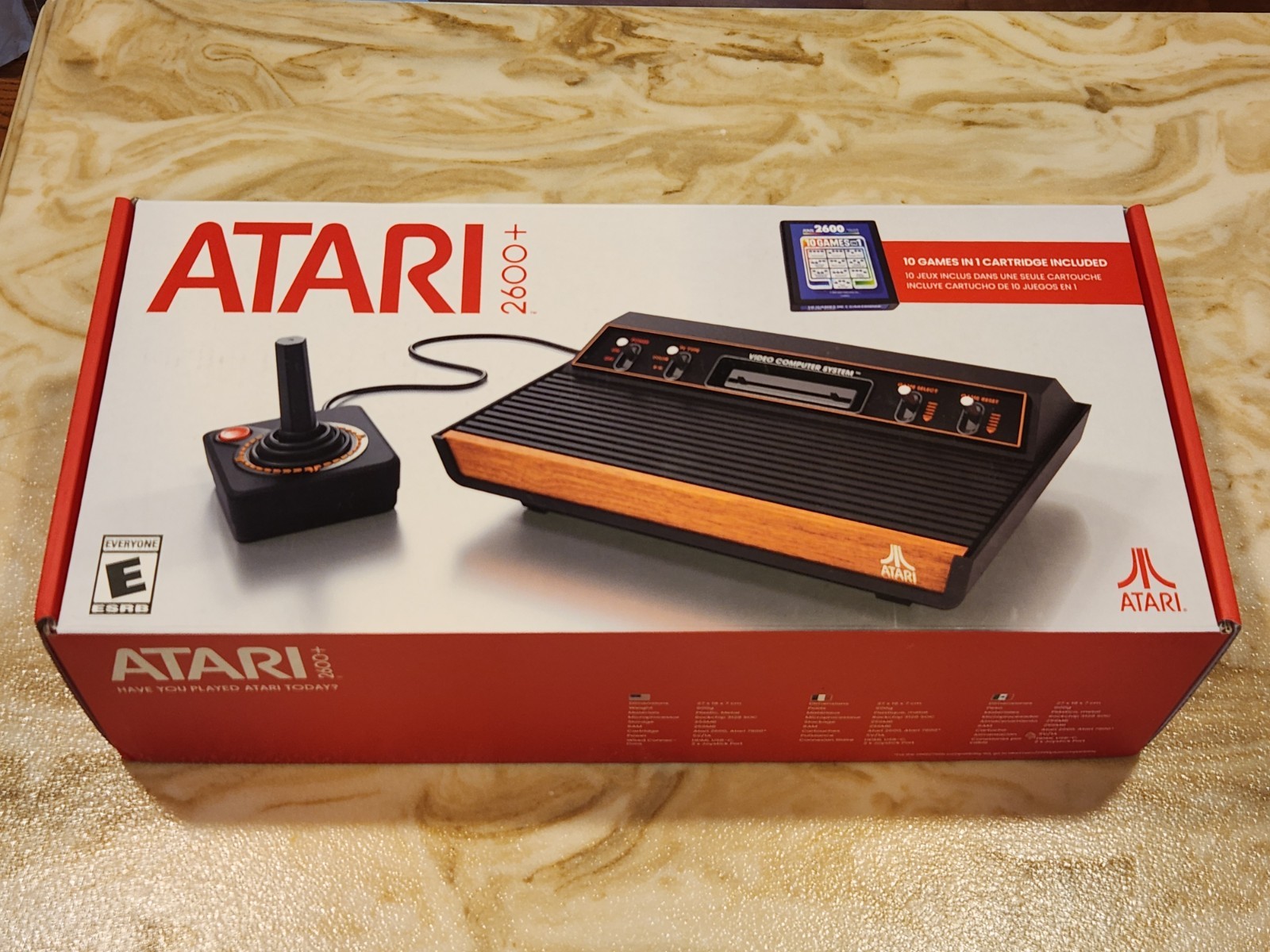 Atari 2600+ Plus HDMI Console, 10 in 1 Game Cart, 1 Joystick, Complete