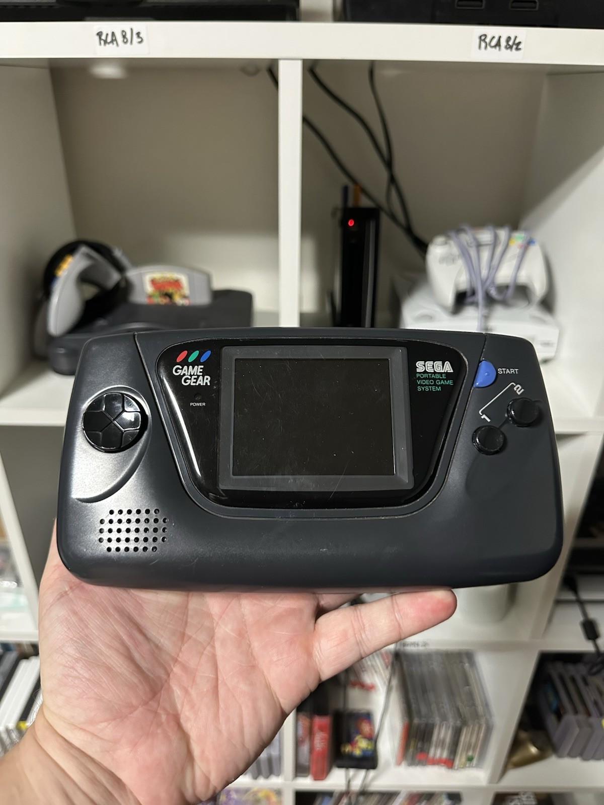 SEGA Game Gear Handheld System – Black – Recapped
