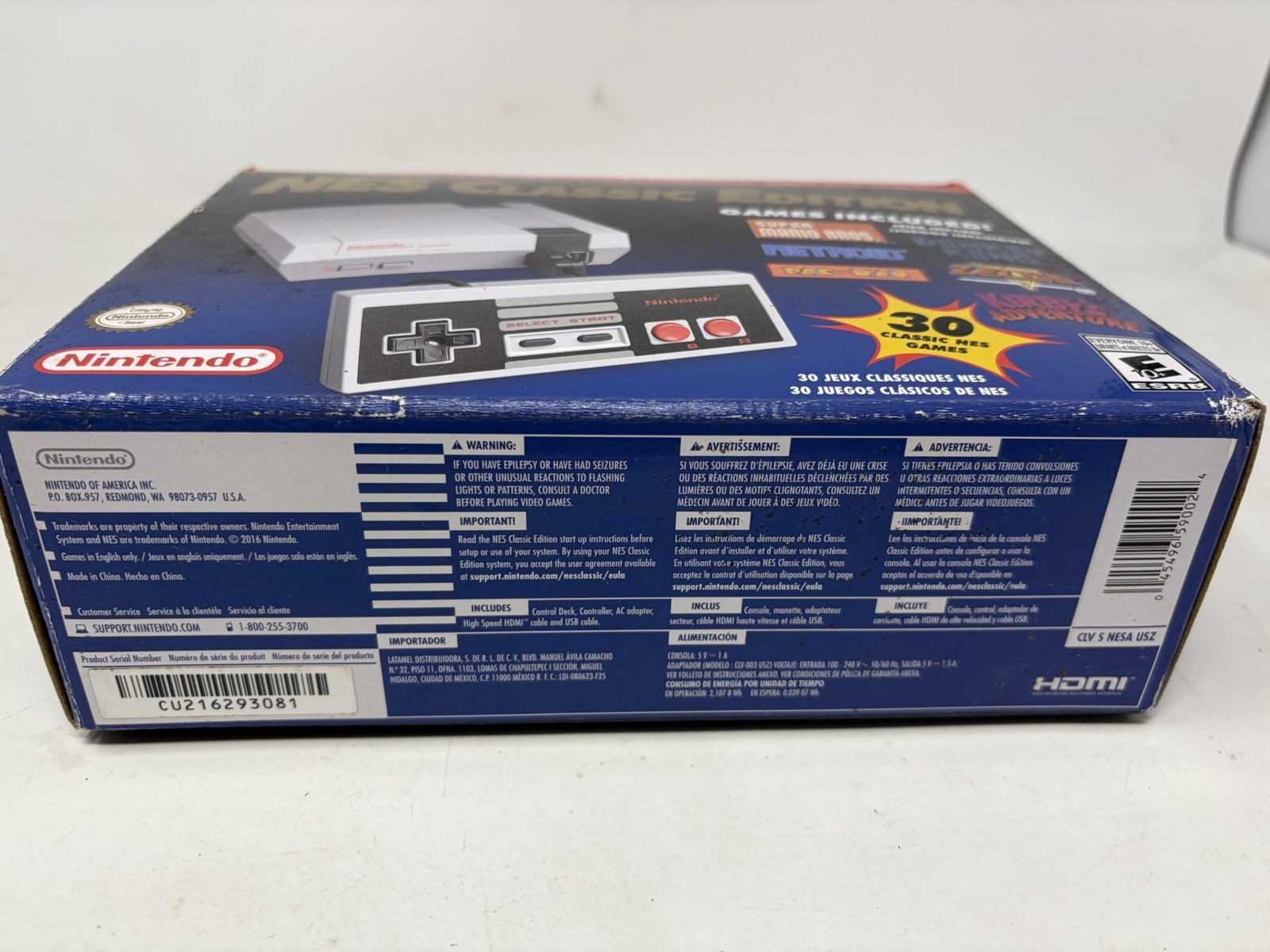 Nintendo NES Classic Edition Mini Model CLV-001 With 1 Controller Complete Works