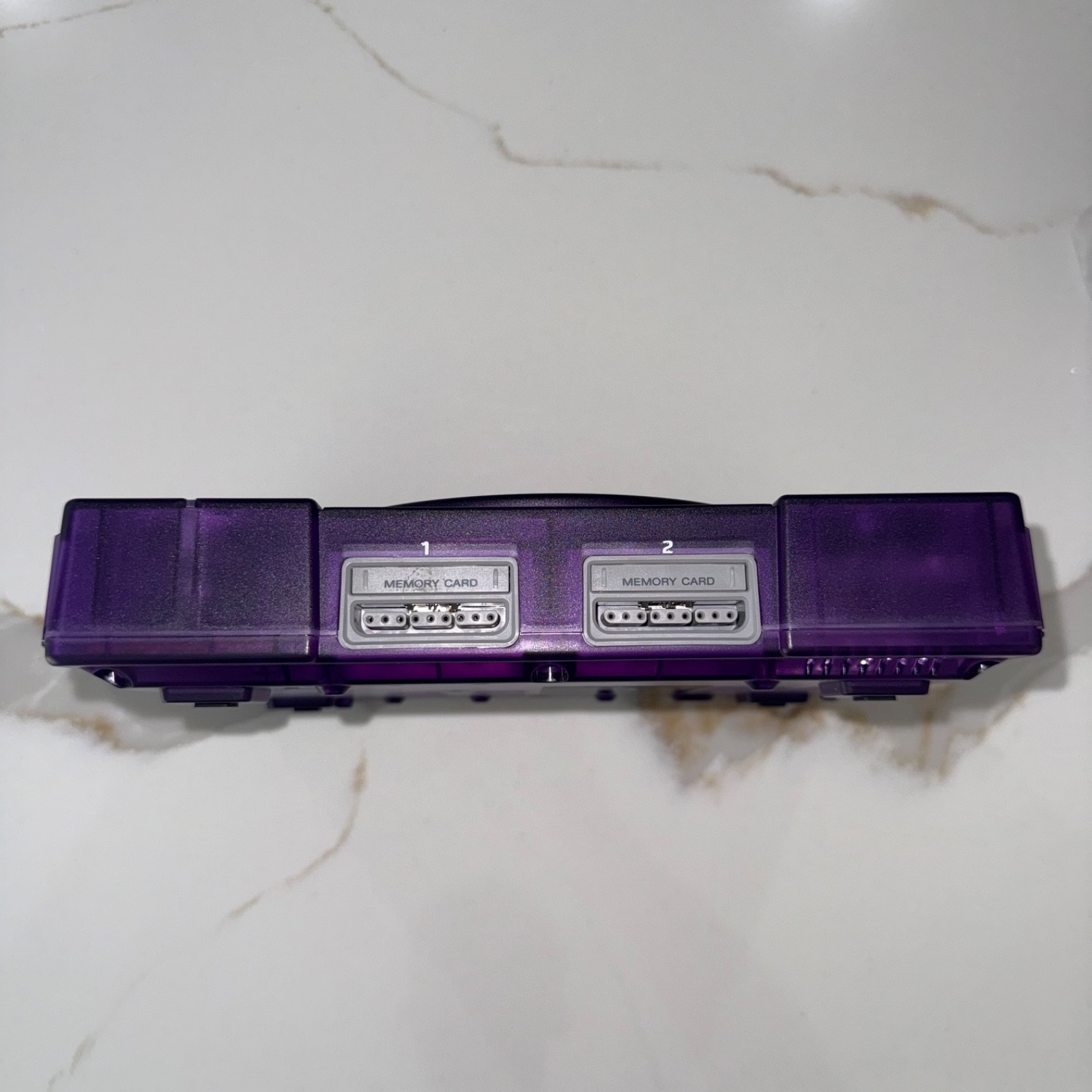 Sony PlayStation 1 Console (SCPH-5501) Bundle – Translucent Clear Purple Shell