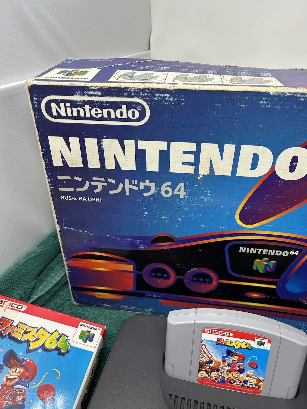 Nintendo 64 N64 Game Console System In Box NUS-002 Black Japan Model With Game!