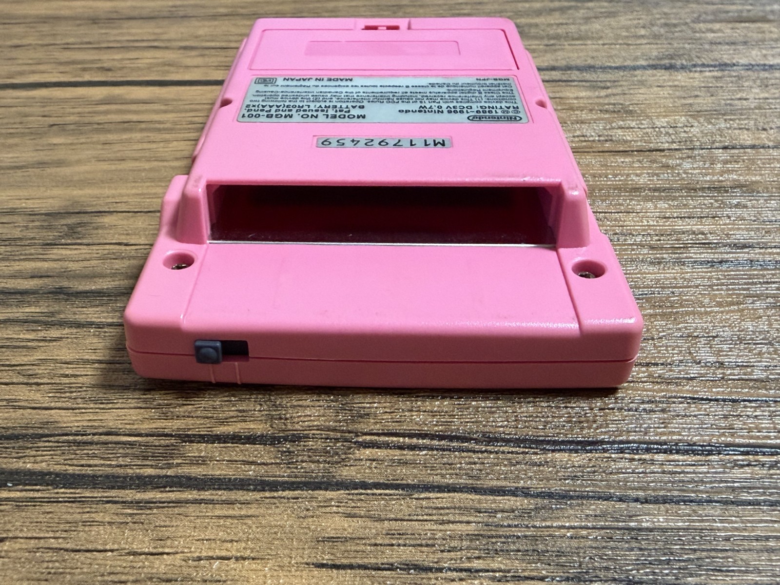 Nintendo Game Boy Pocket Pink MGB-001 Console Untested Japan